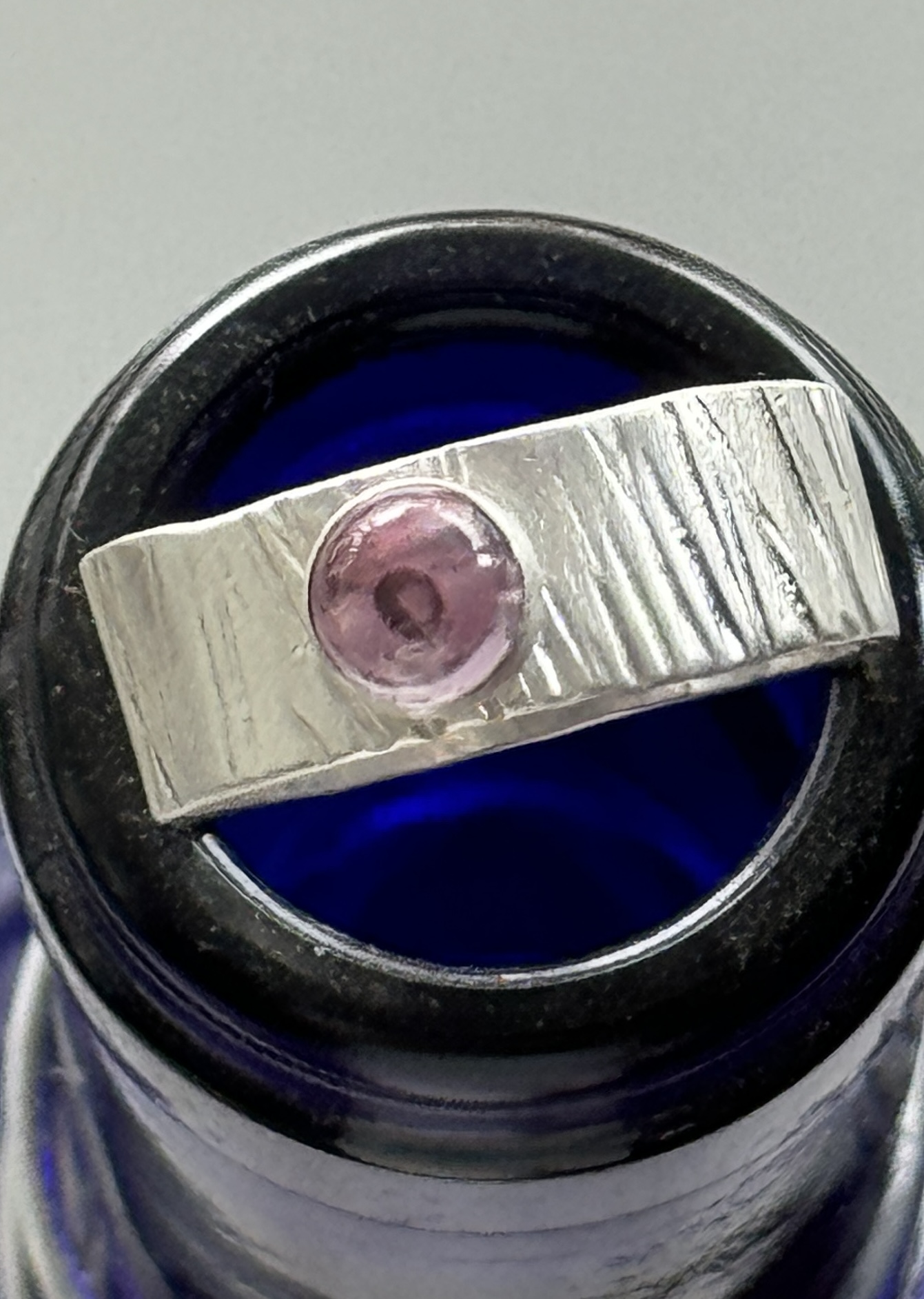 Sterling with pink tourmaline 