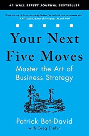 From the creator of Valuetainment, the #1 YouTube channel for entrepreneurs, and “one of the most exciting thinkers” (Ray Dalio, author of Principles) in business today, comes a practical and effective guide for thinking more clearly and achieving your most audacious professional goals.  Both successful entrepreneurs and chess grandmasters have the vision to look at the pieces in front of them and anticipate their next five moves. In this book, Patrick Bet-David “helps entrepreneurs understand exactly what they need to do next” (Brian Tracy, author of Eat That Frog!) by translating this skill into a valuable methodology. Whether you feel like you’ve hit a wall, lost your fire, or are looking for innovative strategies to take your business to the next level, Your Next Five Moves has the answers.