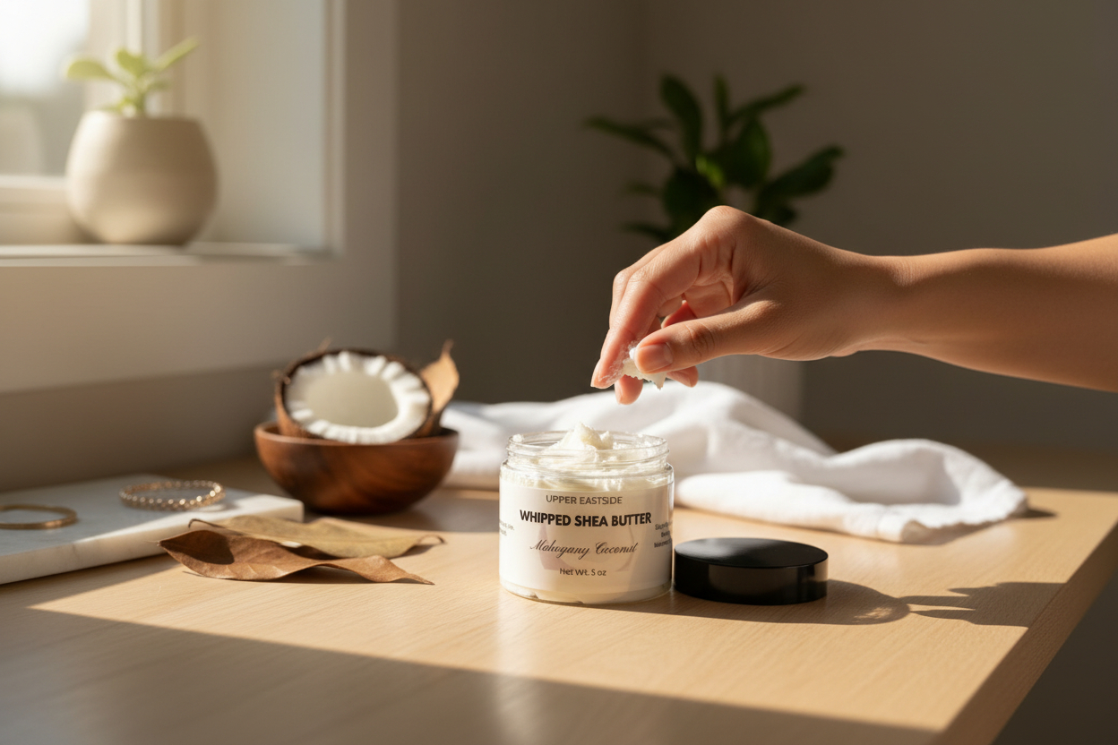 The Moisture Ritual: Take a marble-sized amount and let it melt into your palms. Apply to skin immediately after bathing to lock in 24-hour hydration. For an extra glow, use the 'Gold Digger' on collarbones and shoulders.