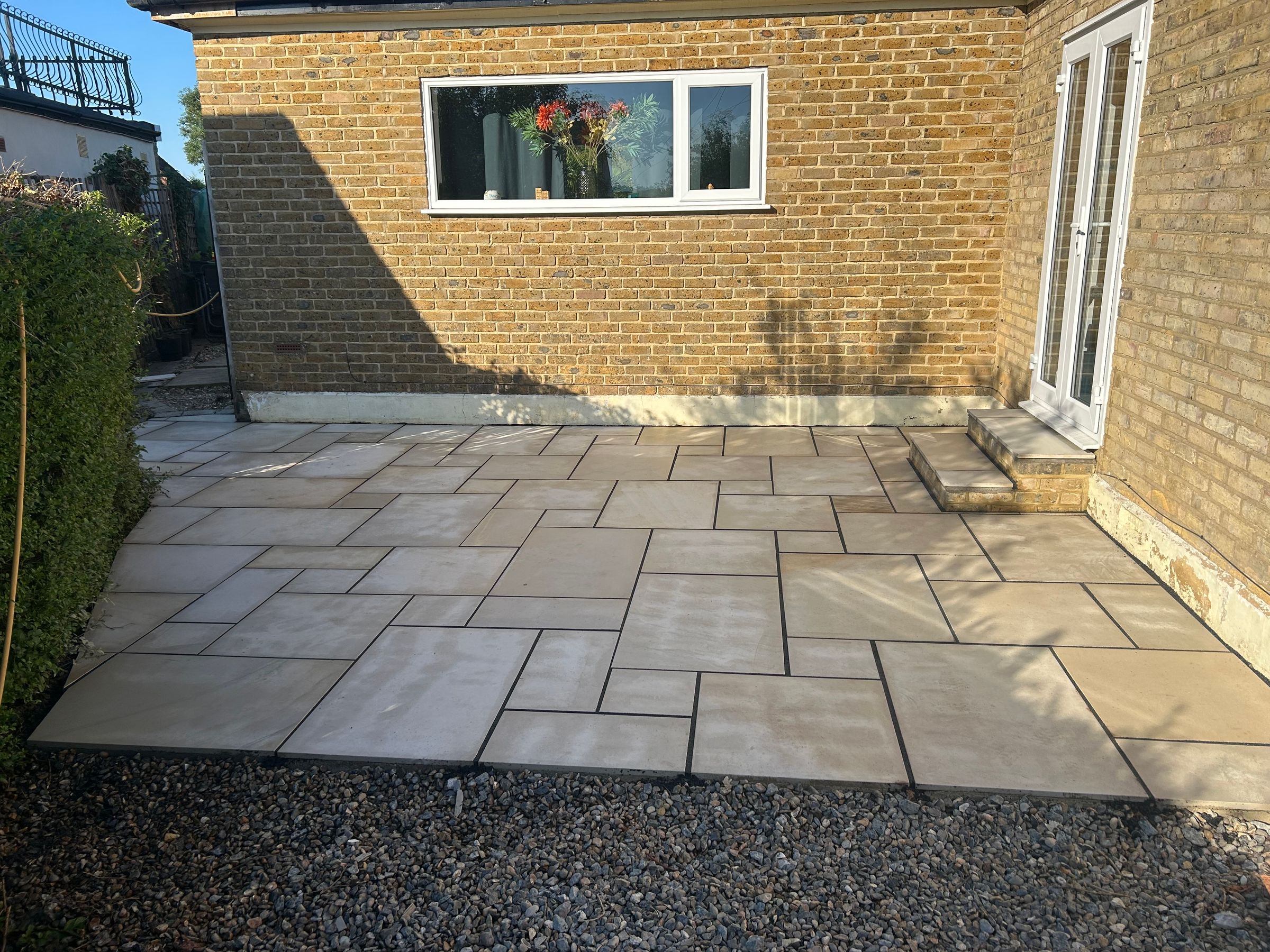 Indian sand stone patio