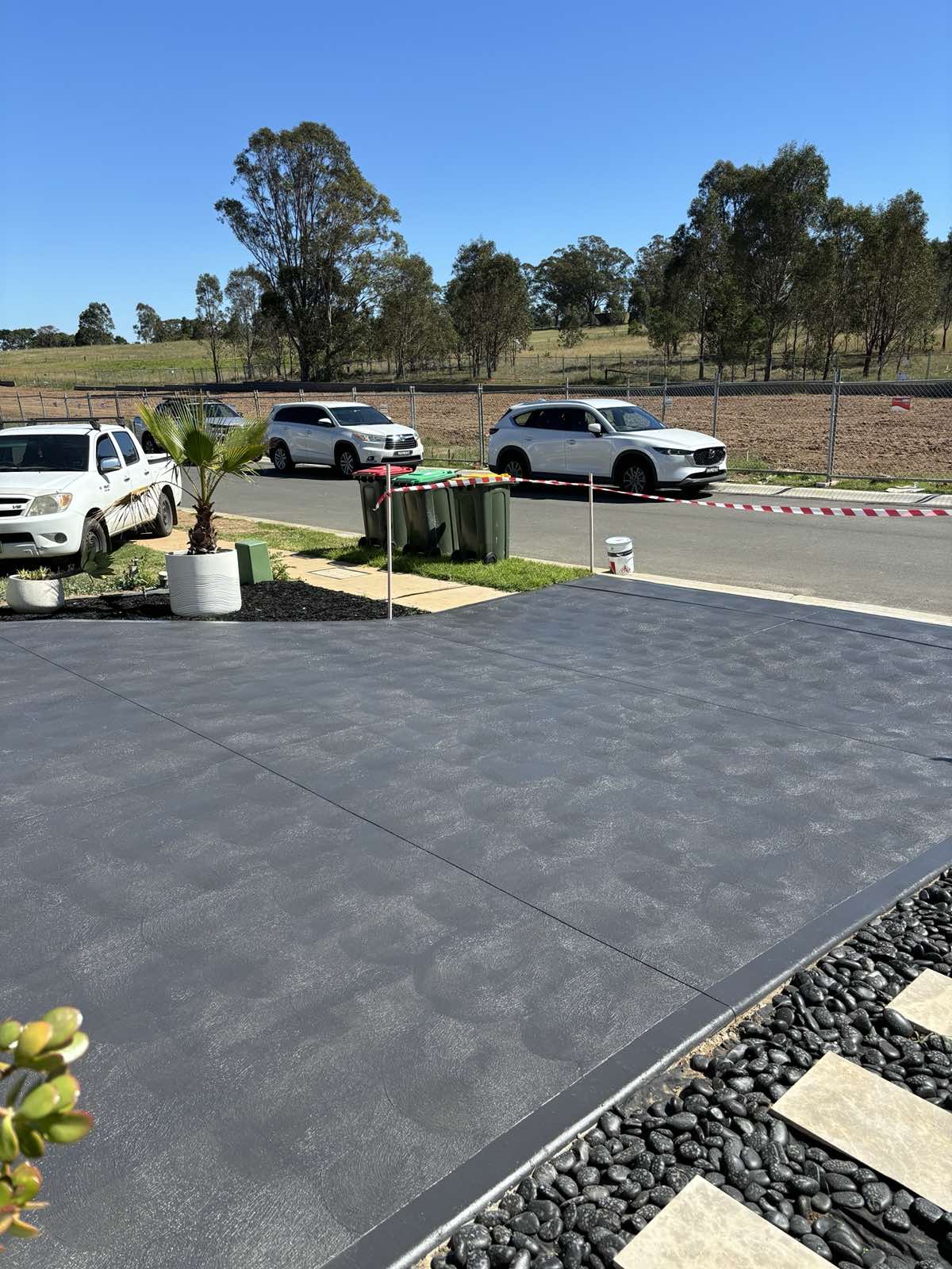 Residential House Driveway Finish 