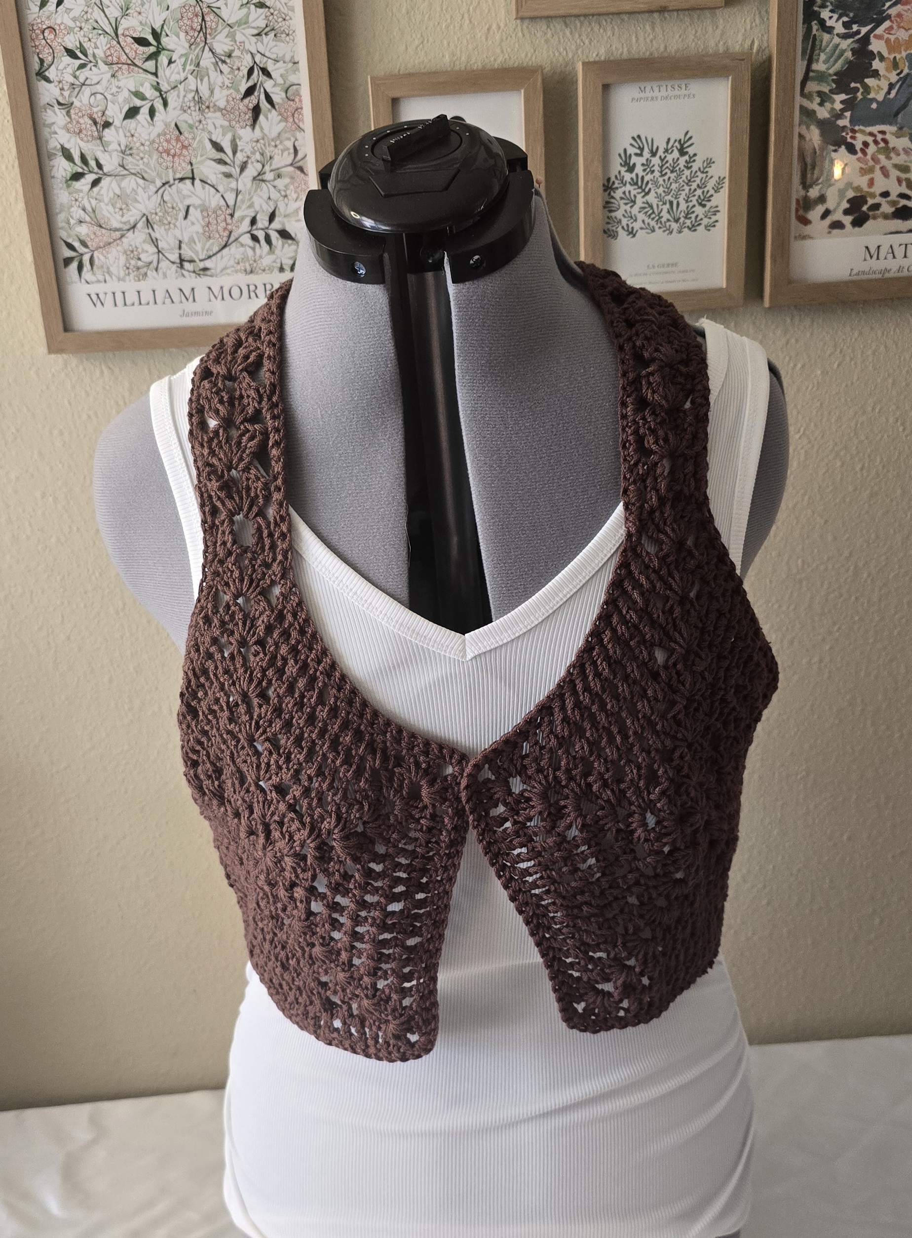 Boho Brown Vest