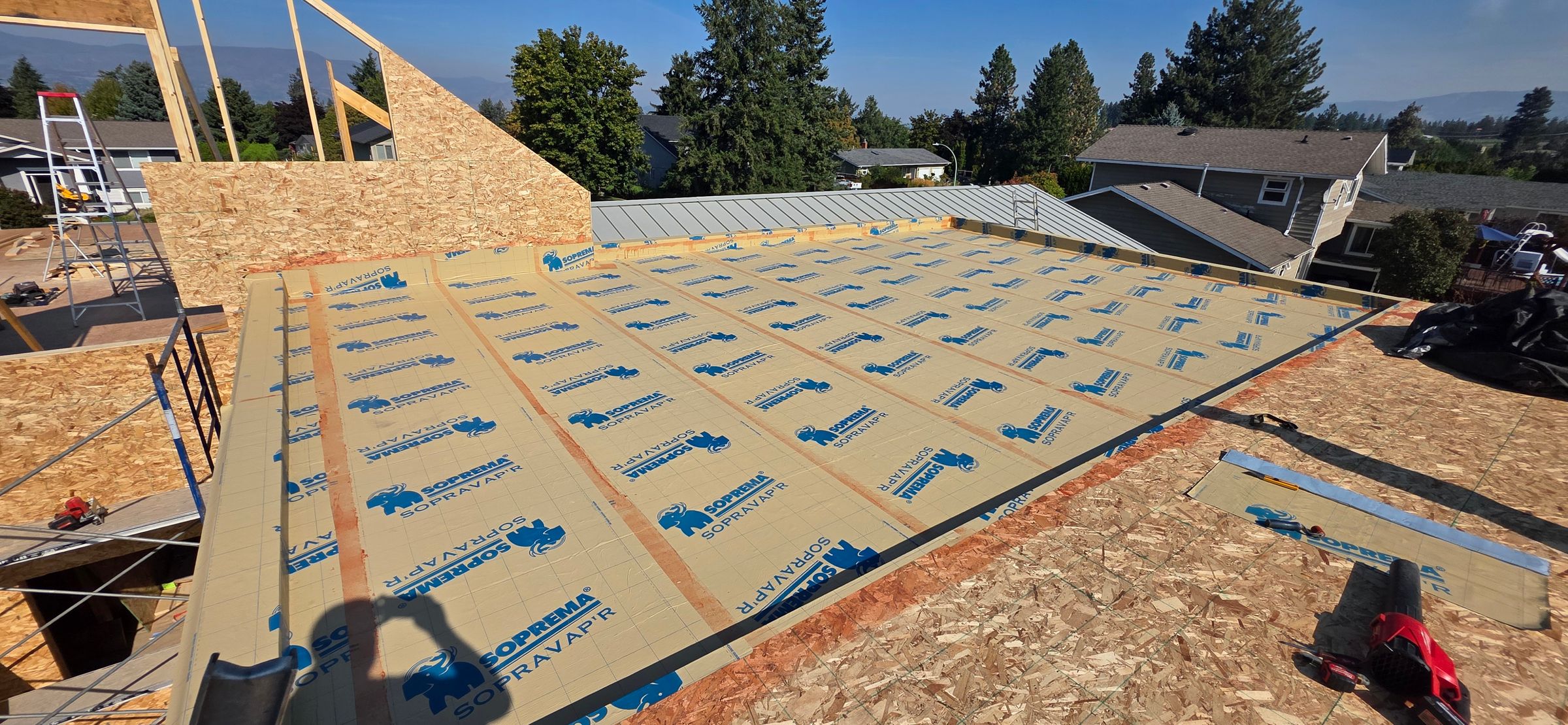 Low-Slope Flat Roof Membrane Installation – Kelowna BC