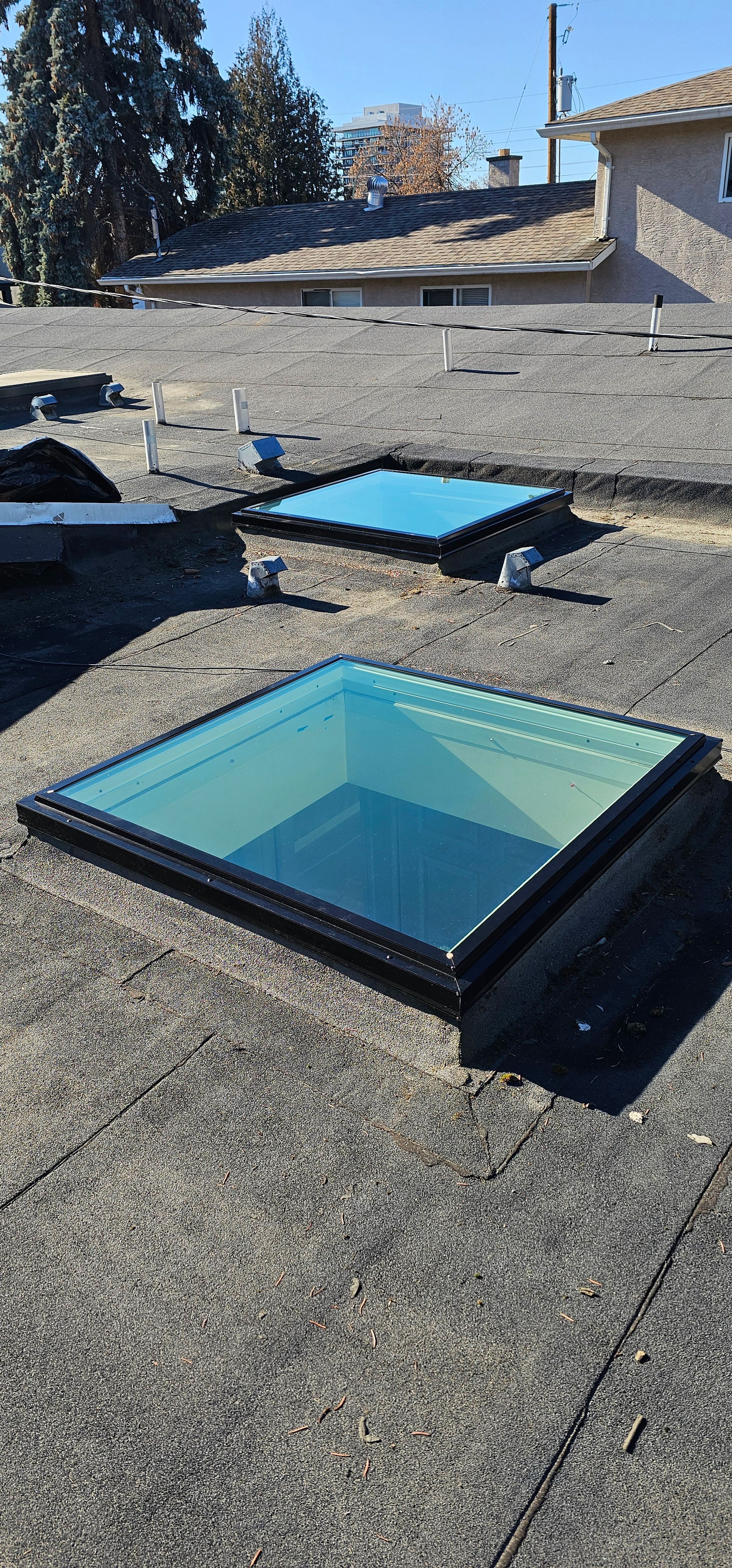Residential Flat Roof Skylight Replacement – Kelowna BC