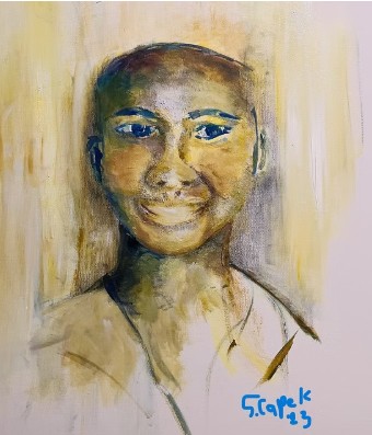 "See Me" series.  Acrylics on canvas.