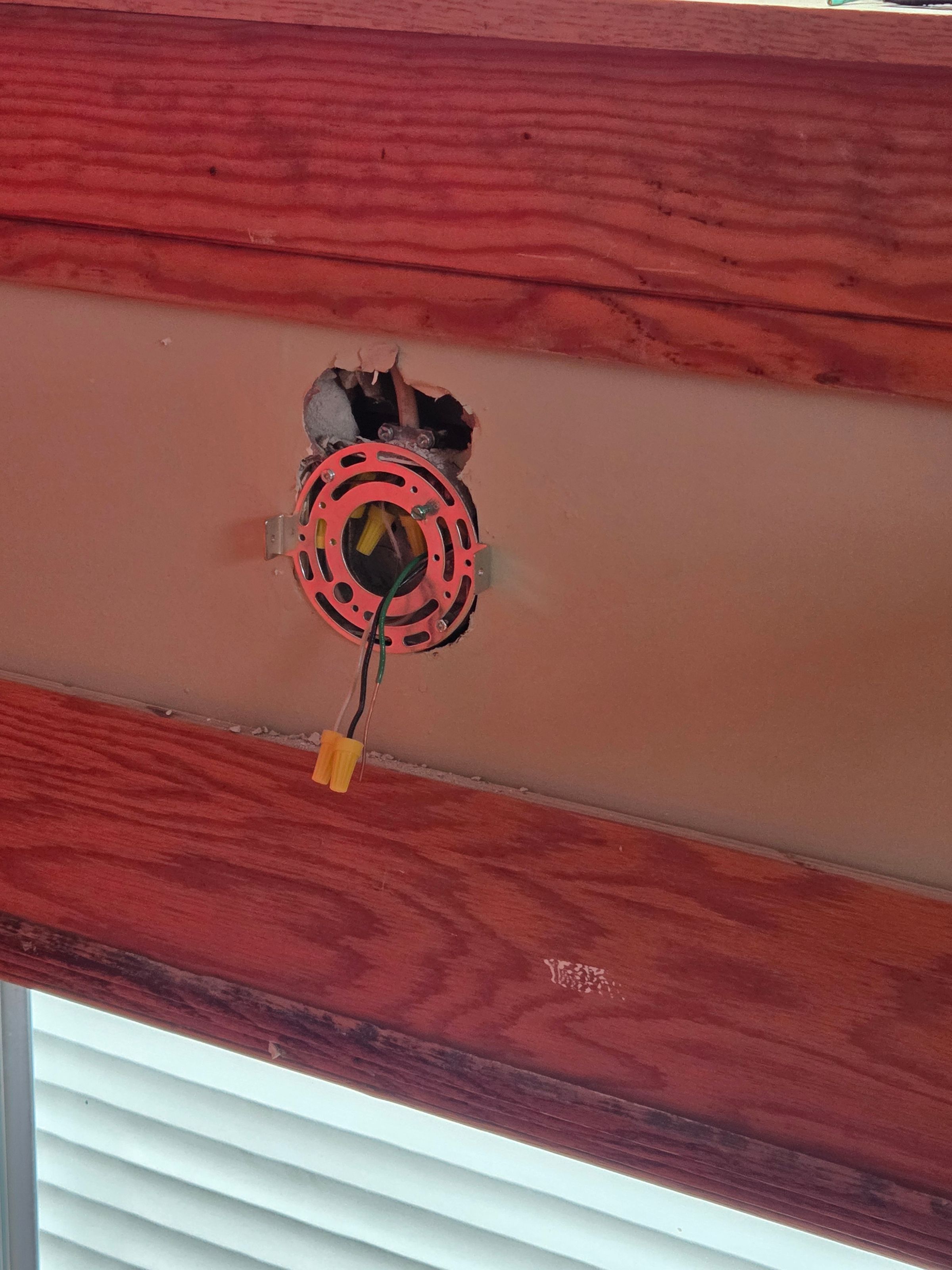 Stair Light fixtures prep