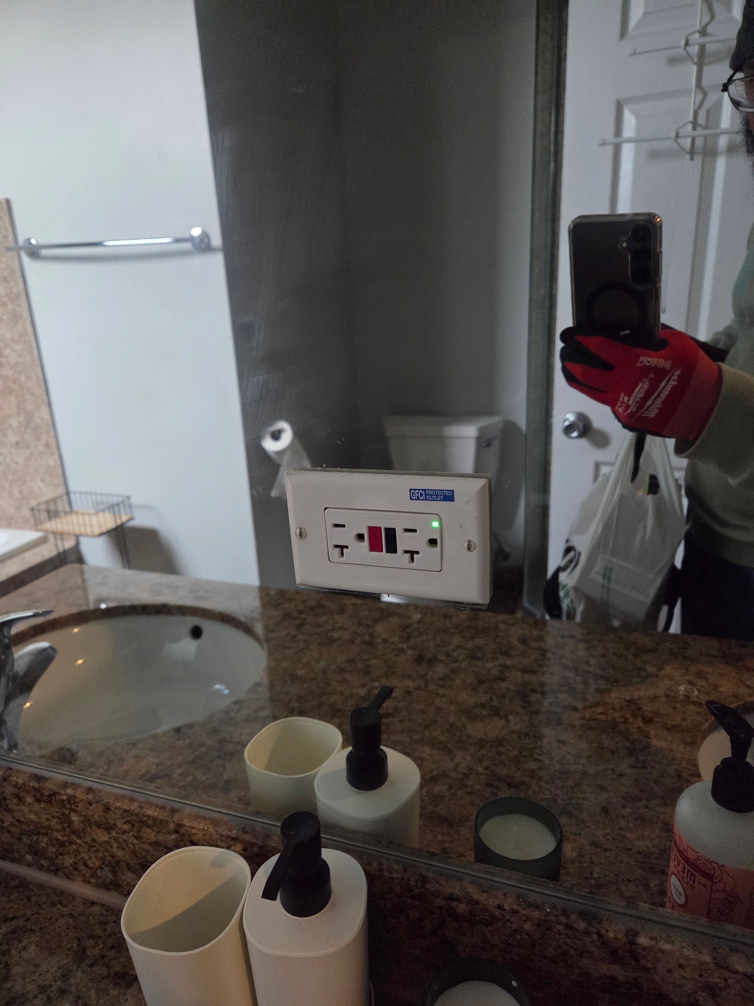 Gfci wiring corrected and replaced