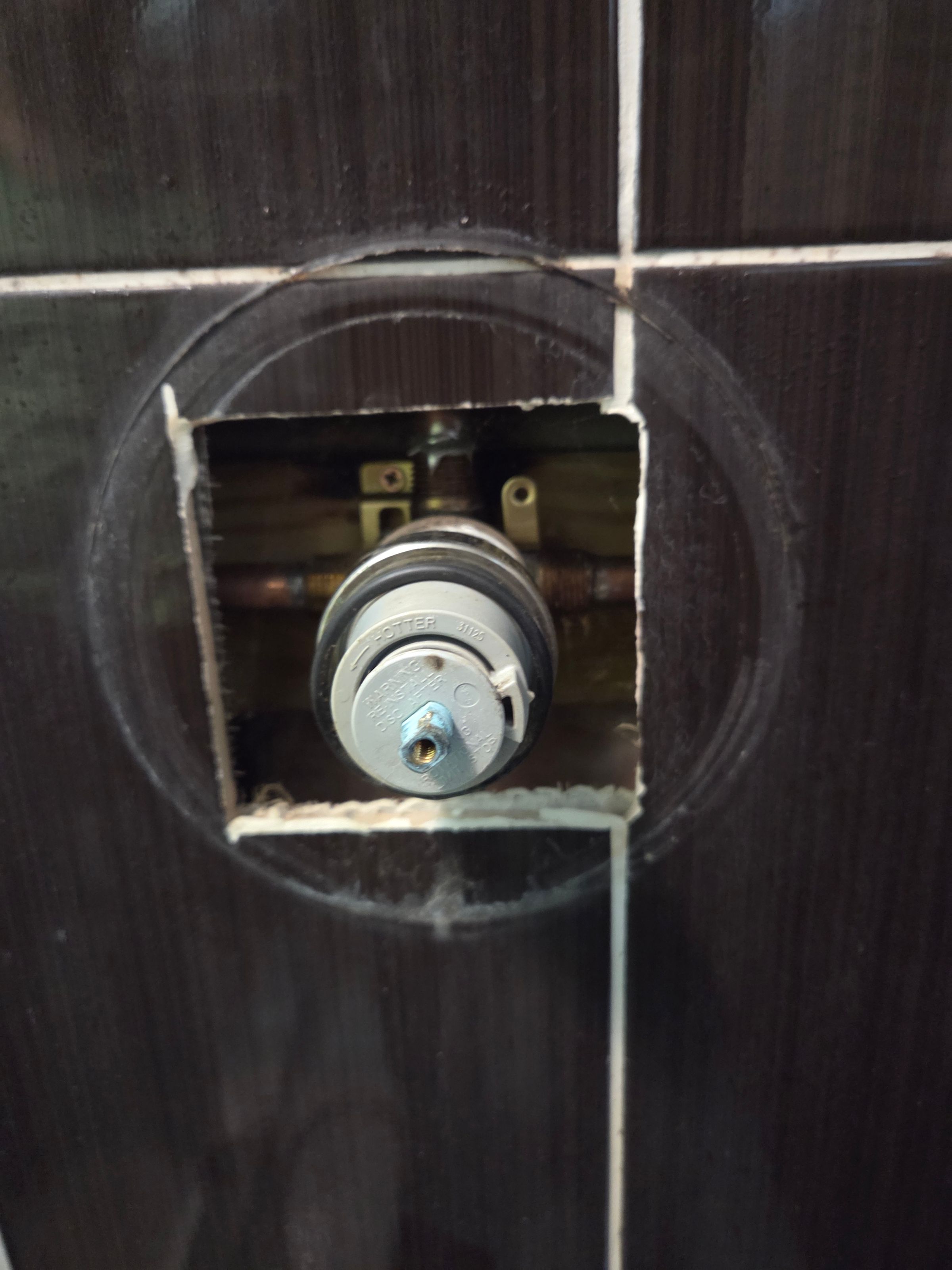 Shower valve cartridge replaced