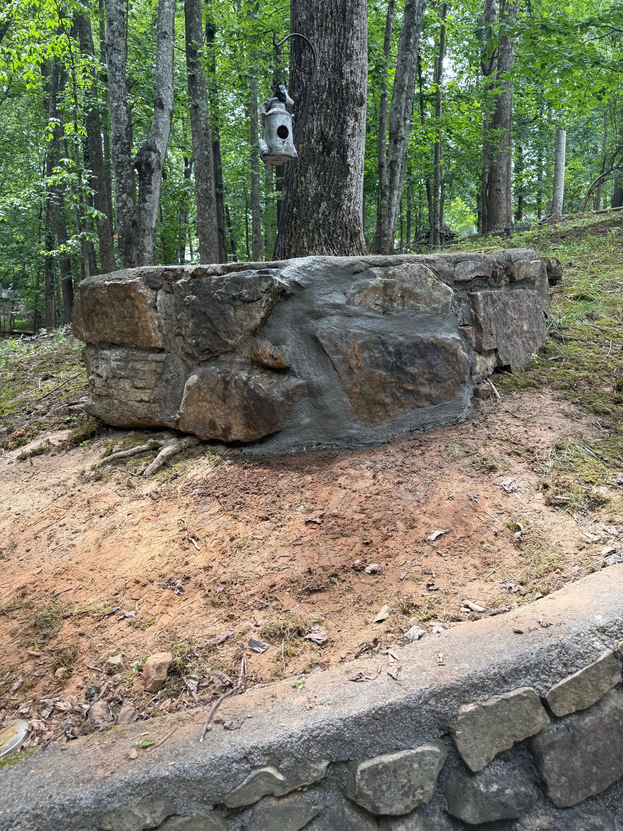 Rock Wall Repair After