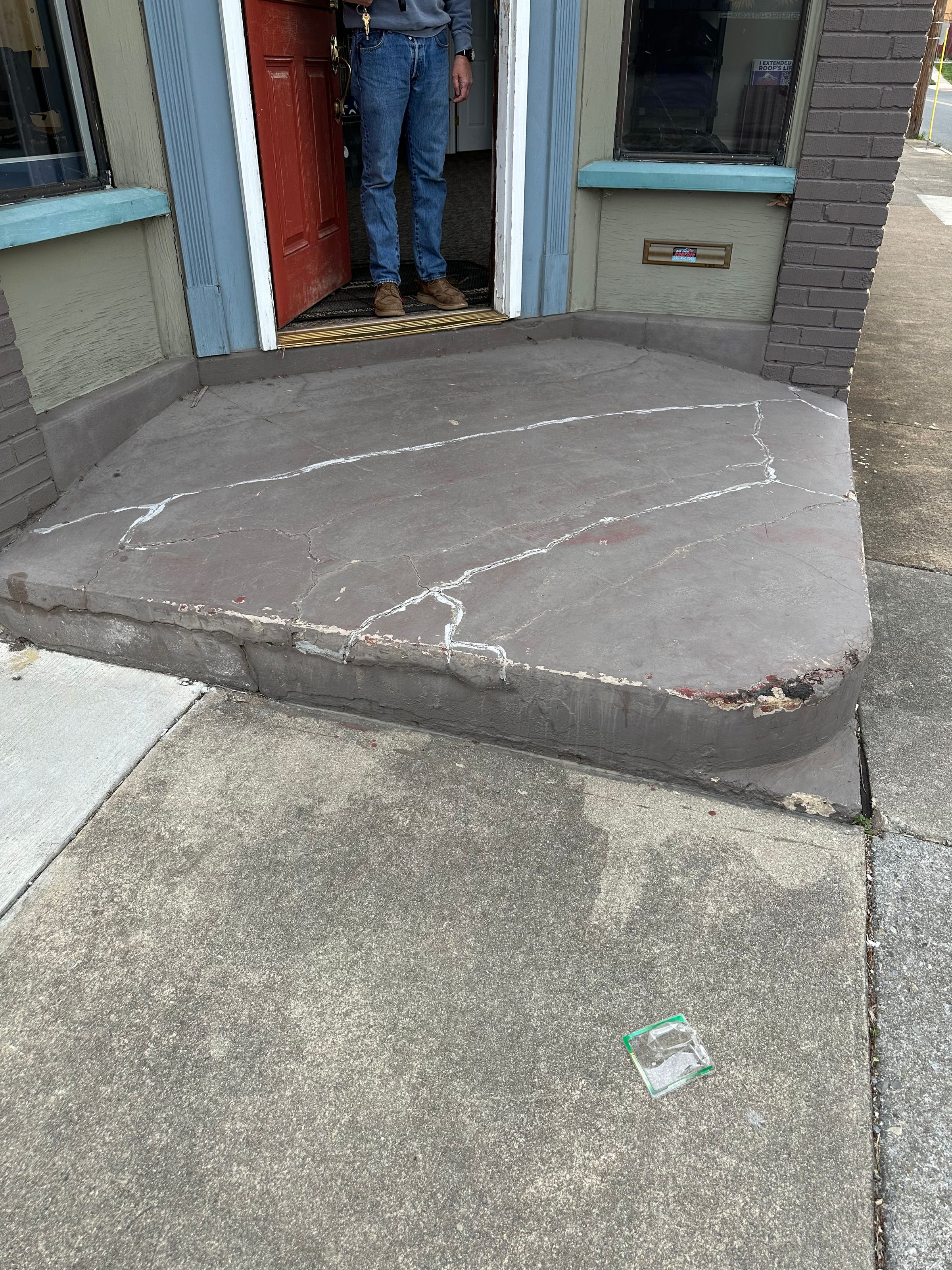 Old SW Patio had to be reinstalled to look exactly the same. 