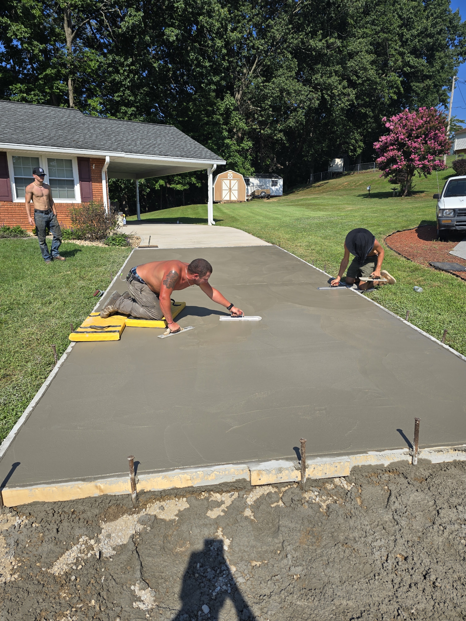 Finishing Driveway