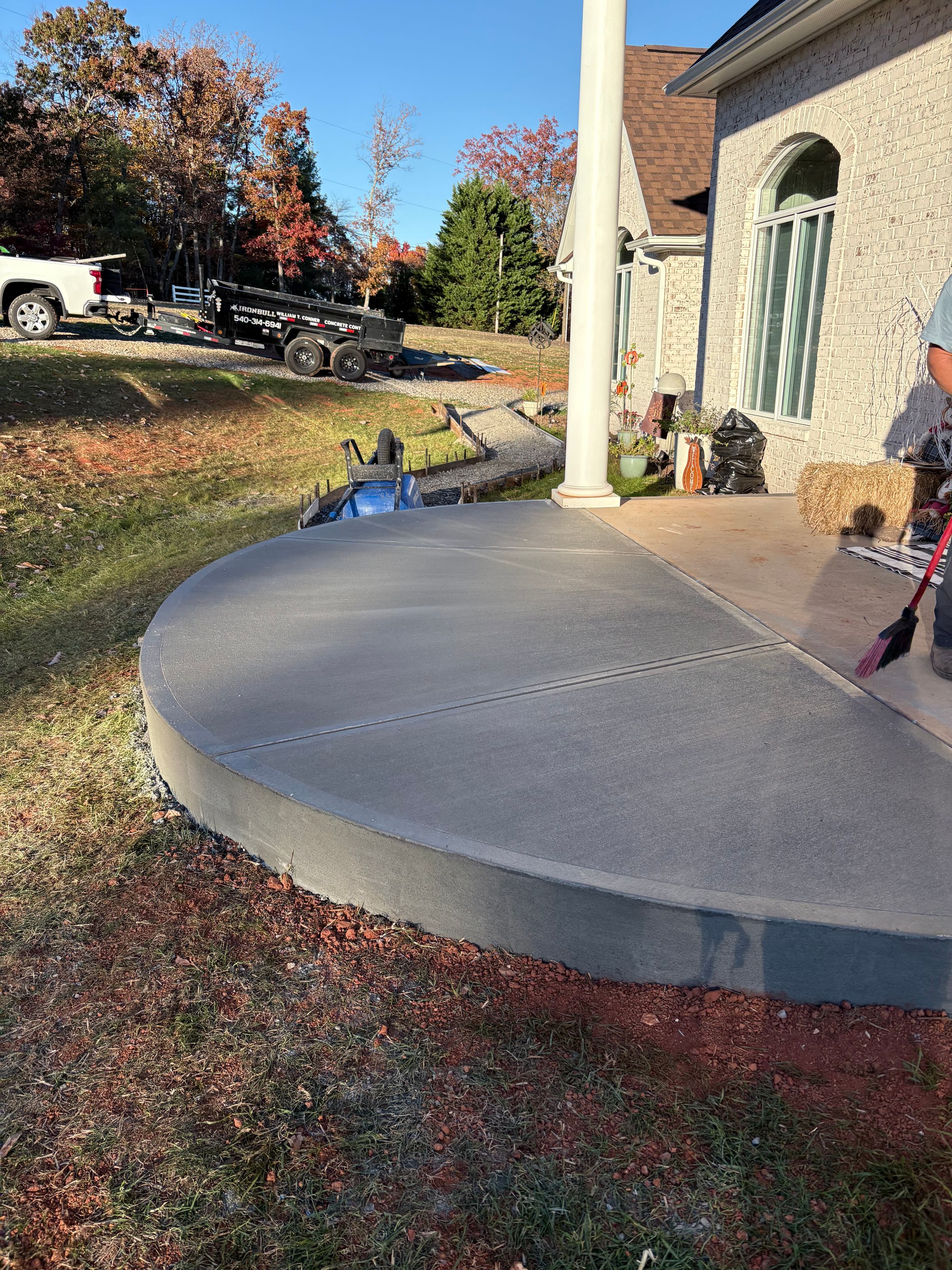 Beautiful Curved Front Porch Extension