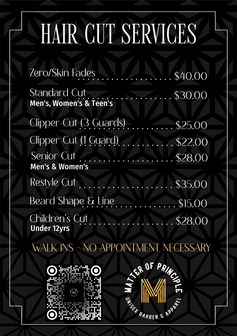 Matter of Principle Unisex Barber & Apparel | Emu Park QLD's image