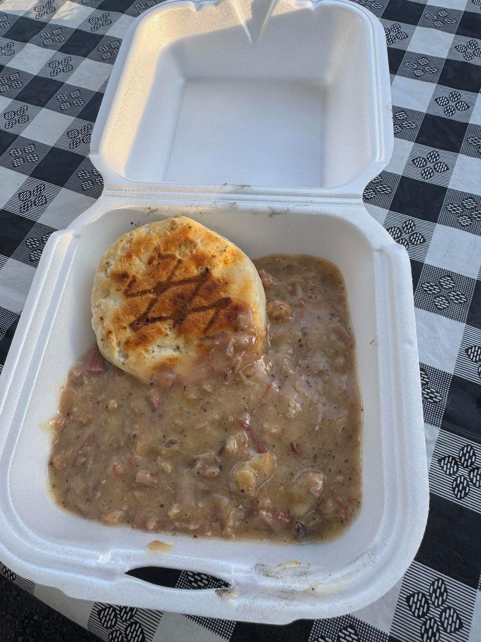 Brisket N Gravy with biscuits 