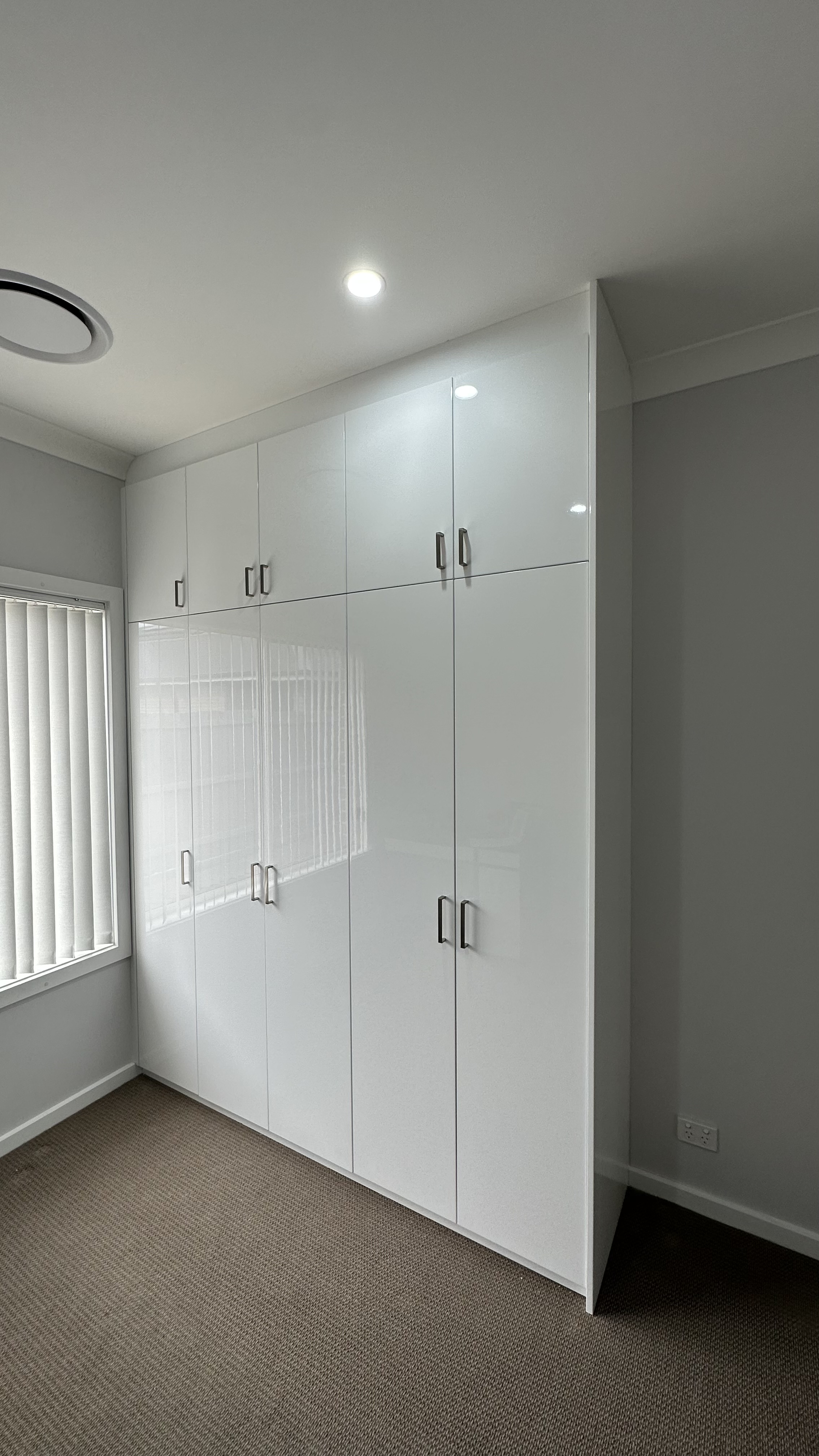 Polyuerothane Flat Doors in Super White Colour - Gloss finish