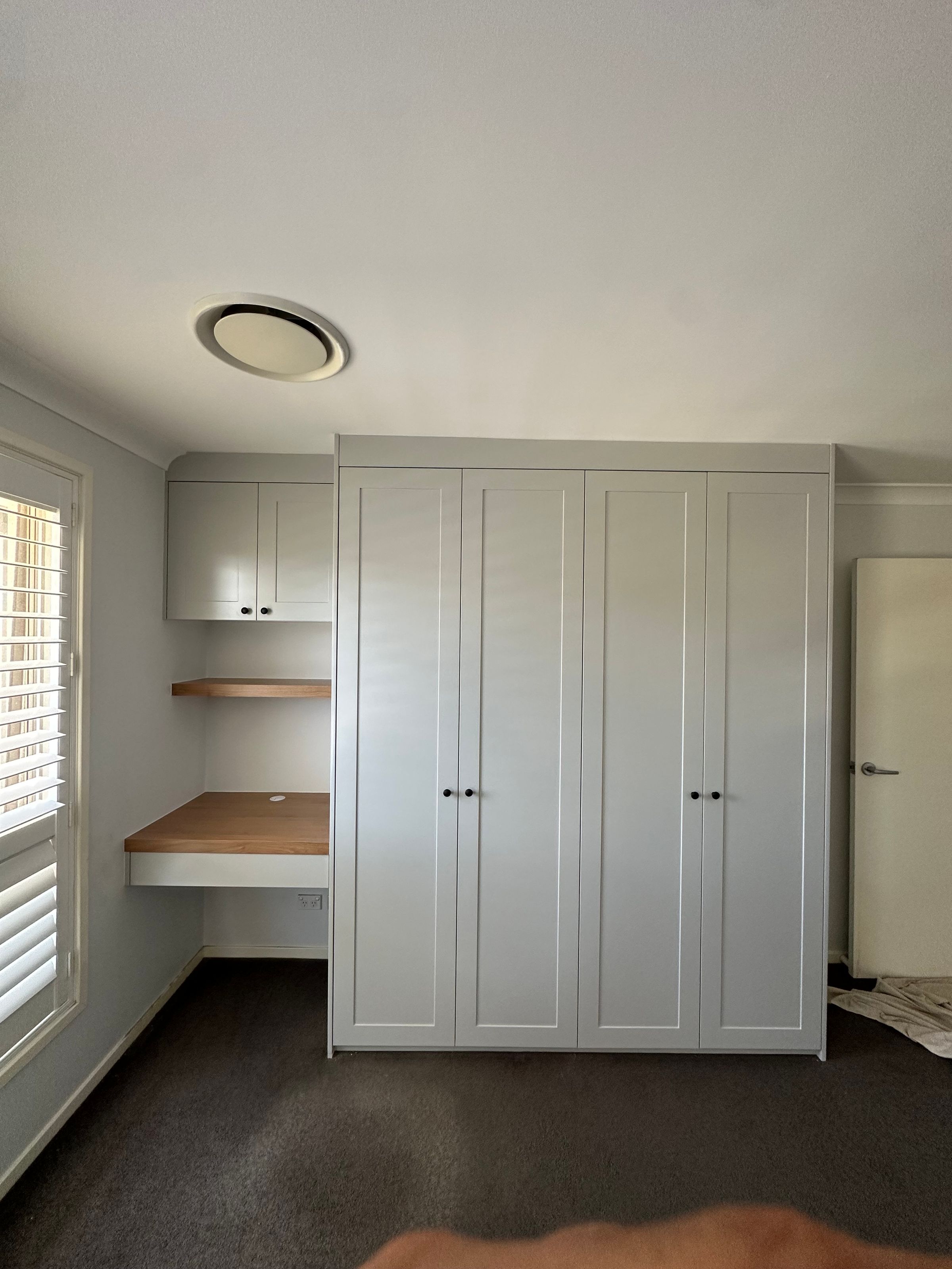 Polyuerothane Shaker style Doors in Grey Satin finish