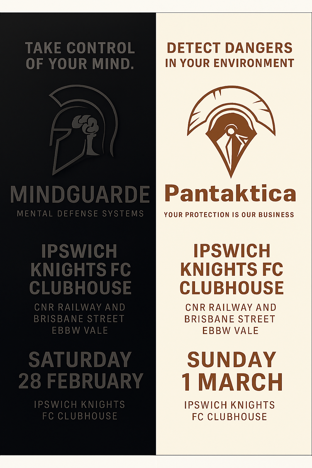 Click on the link to do both days training or just choose one.  Your choice.