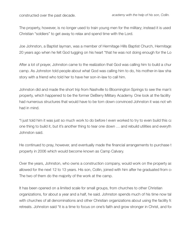 Camp Calvary TN's image