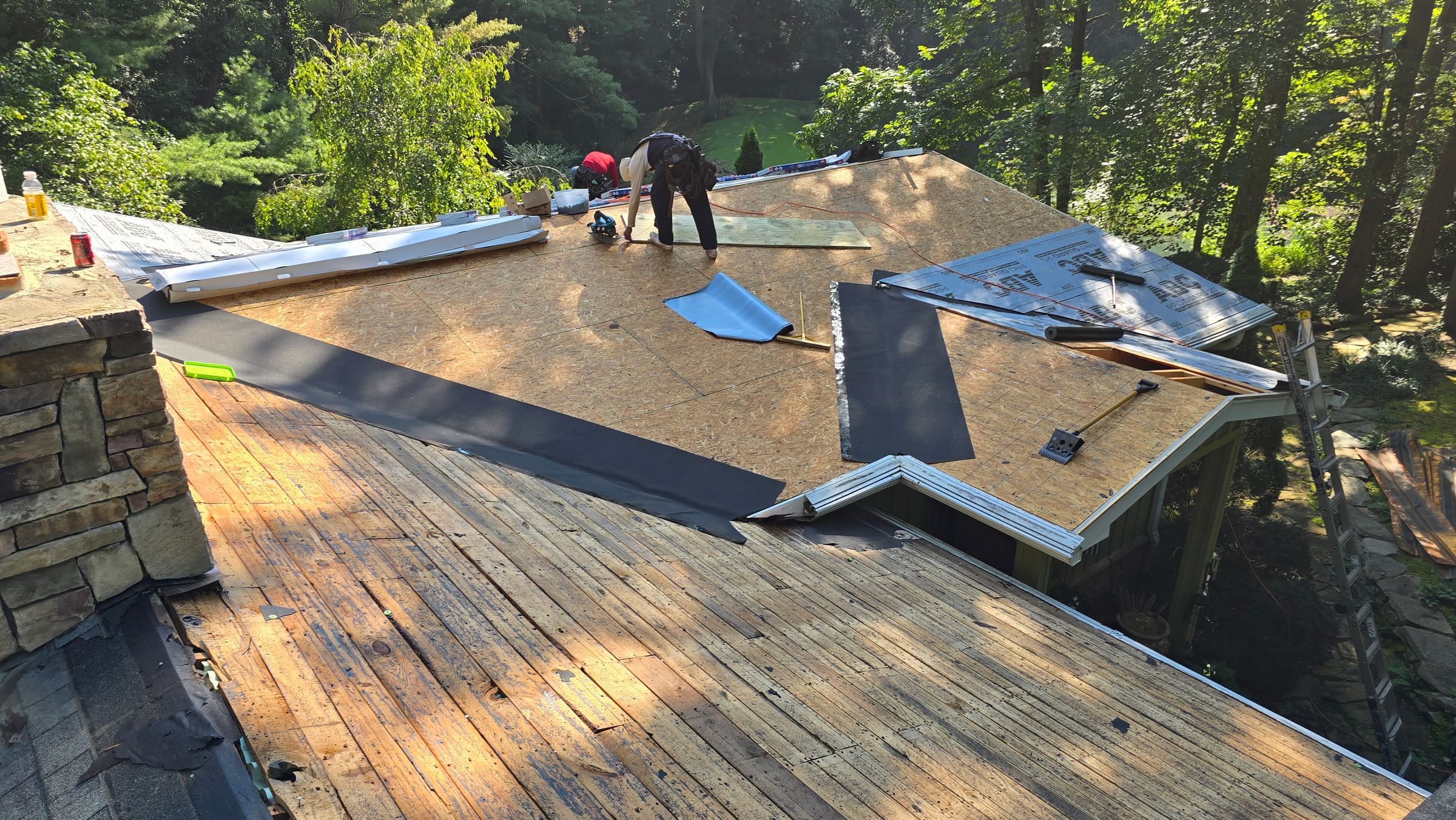 Cutting New Board for Repair on prepped surface