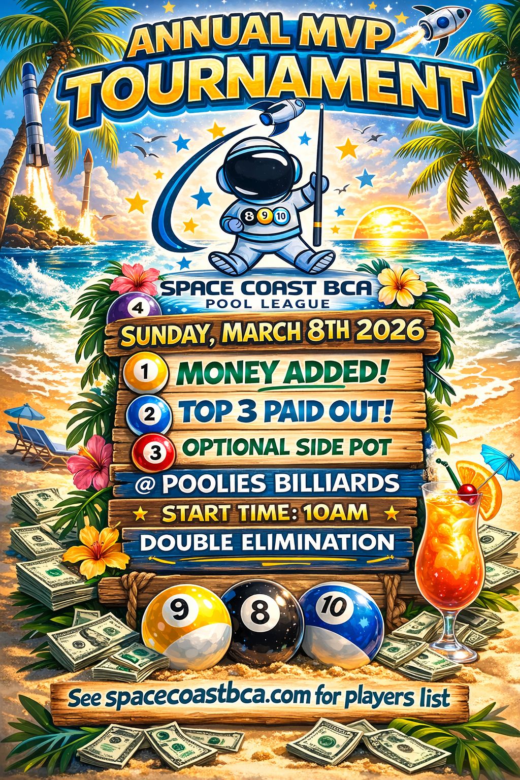 Space Coast BCA Pool League's image