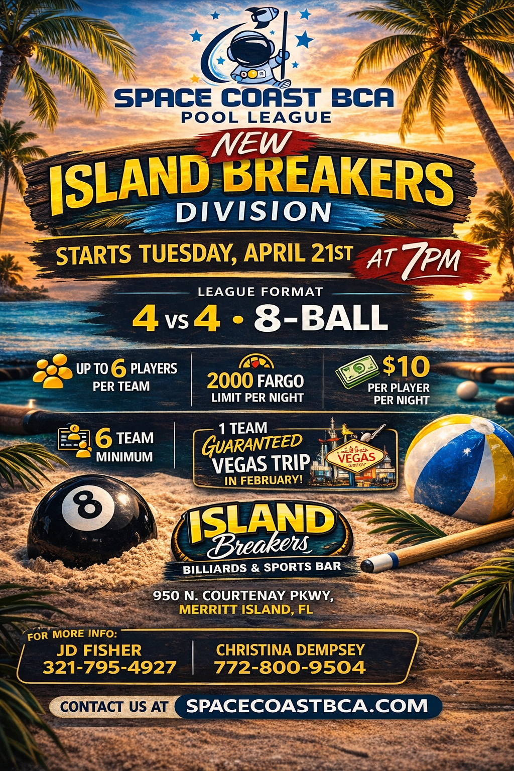 Space Coast BCA Pool League's image