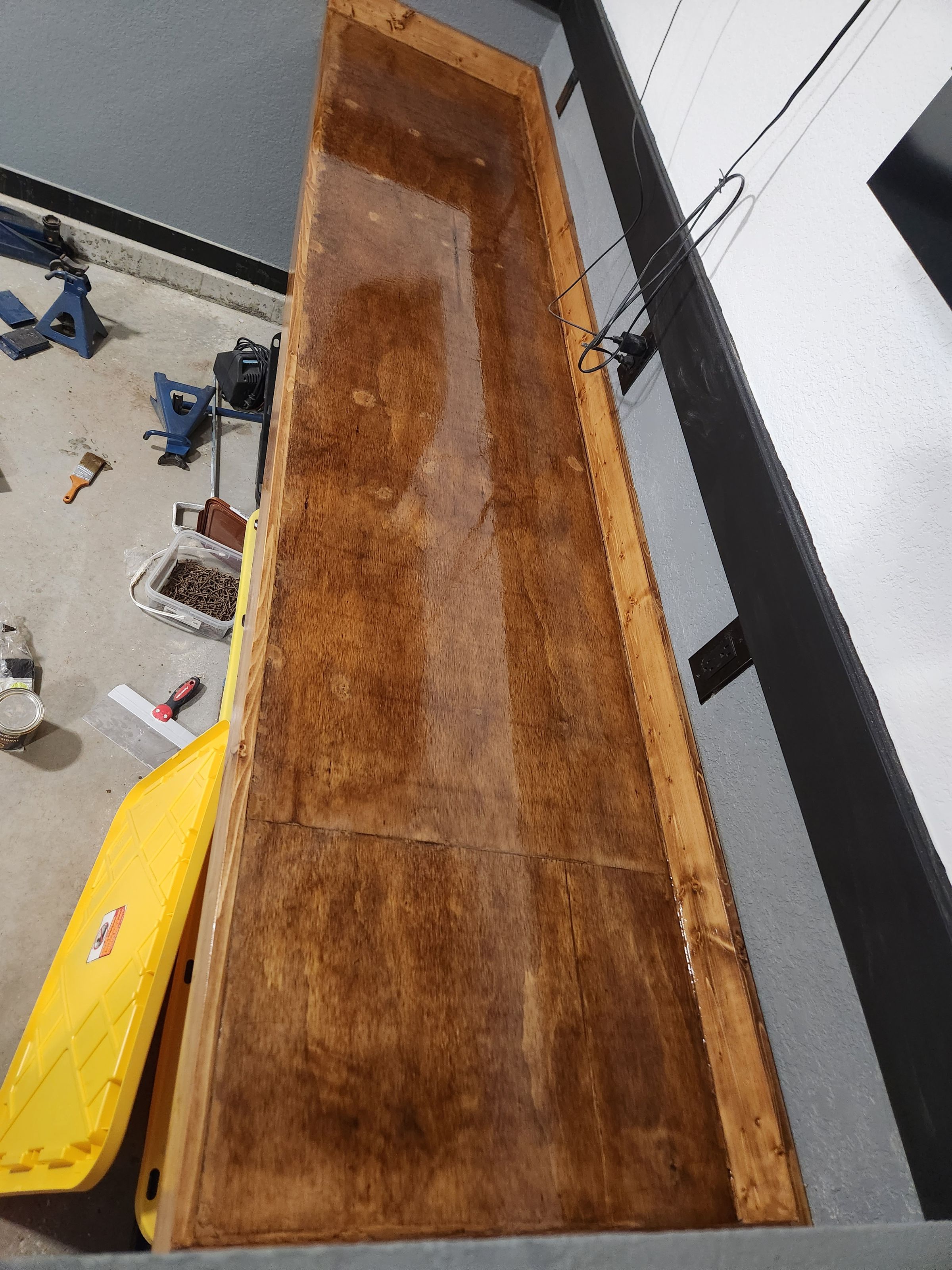 Custom garage counter