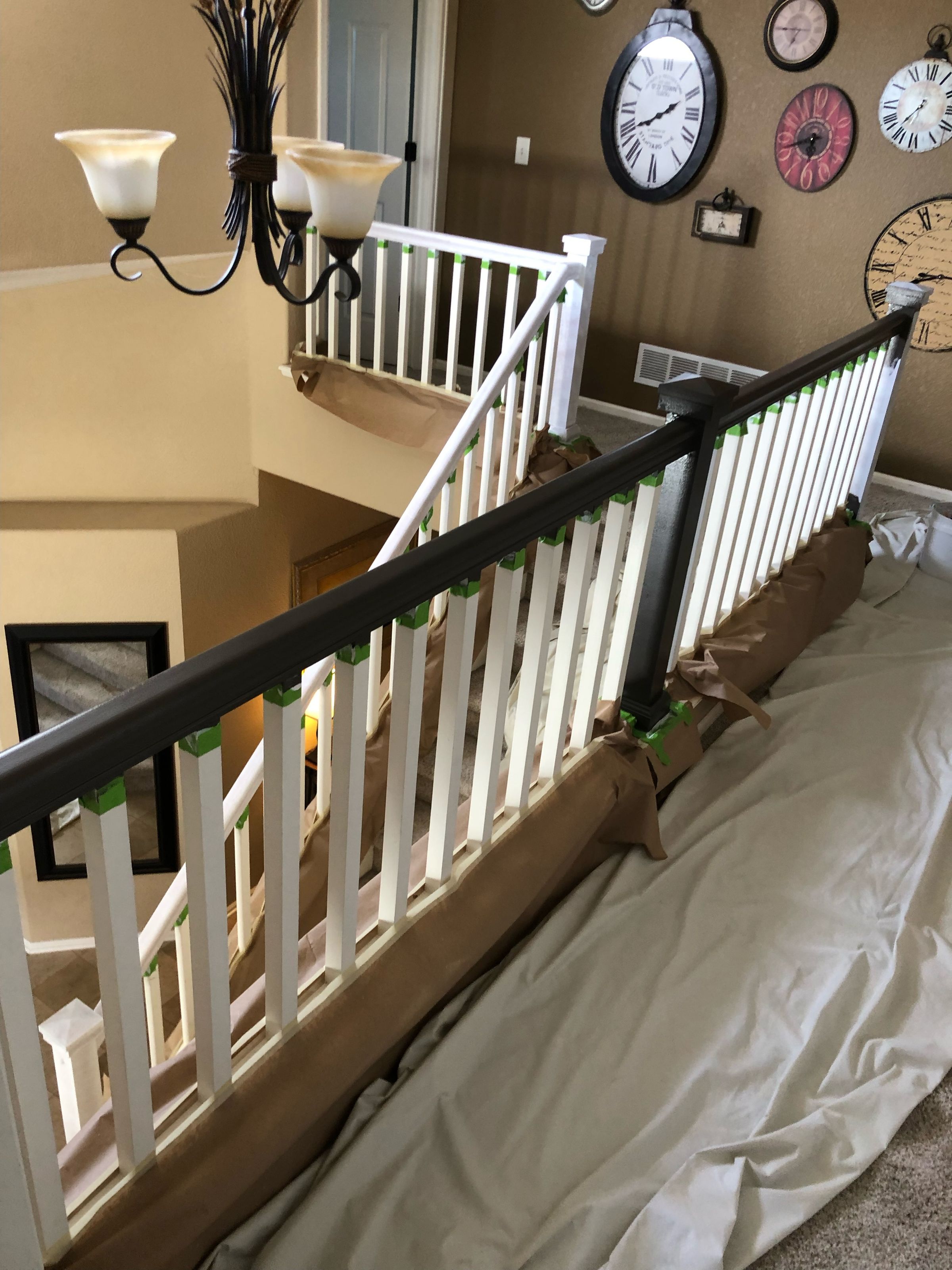 During handrails