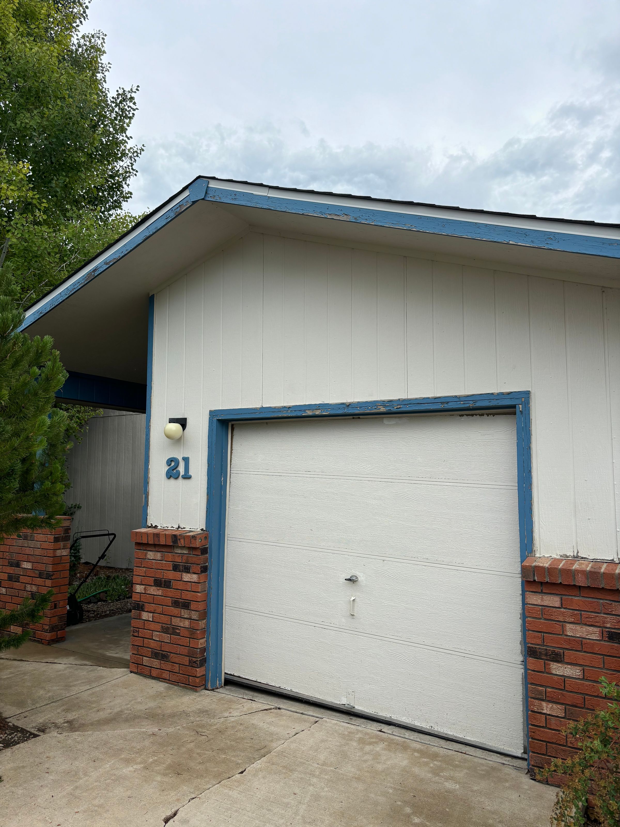 Before exterior repaint