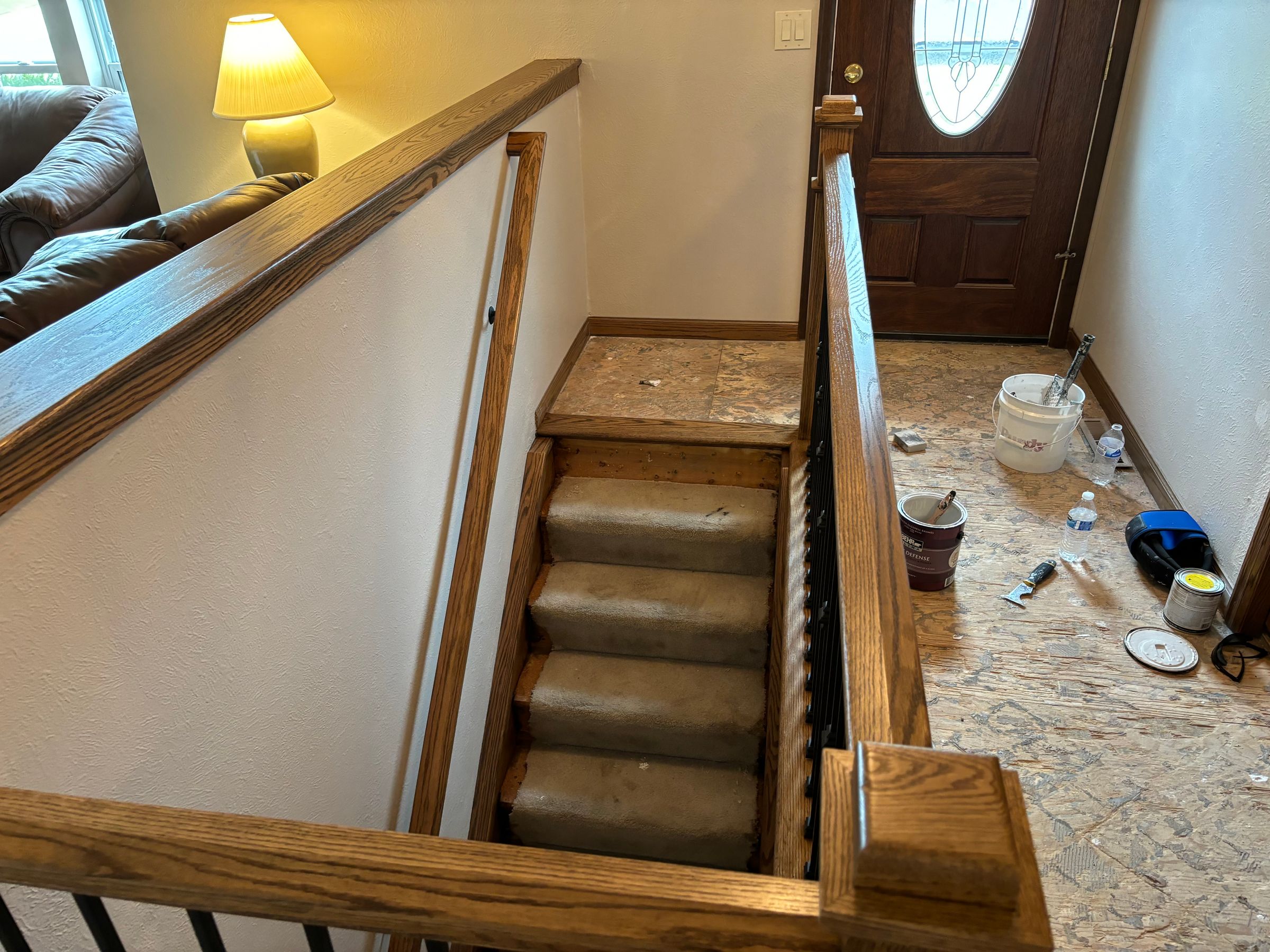 New wood, after stain and lacquer 