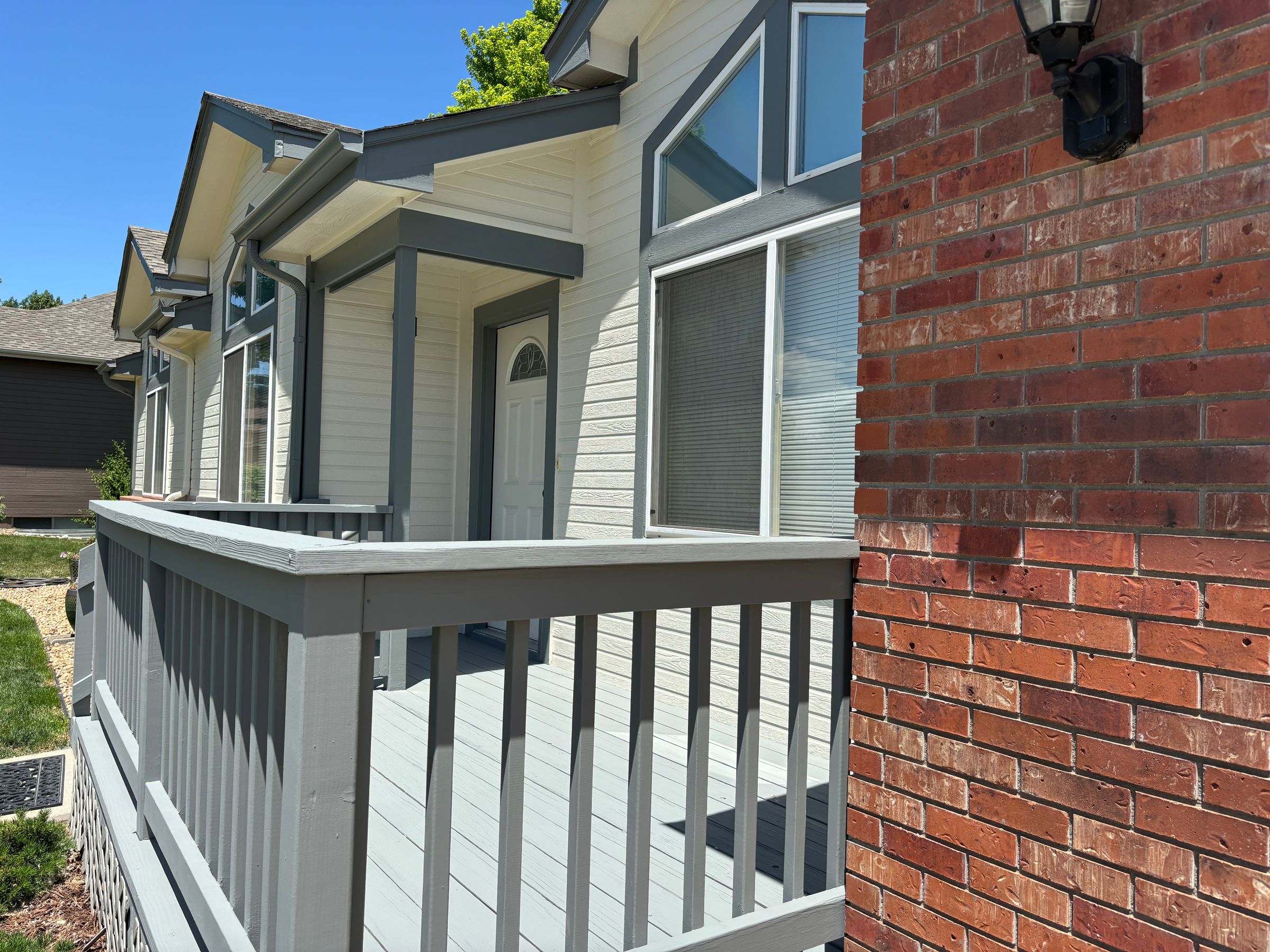 After exterior repaint