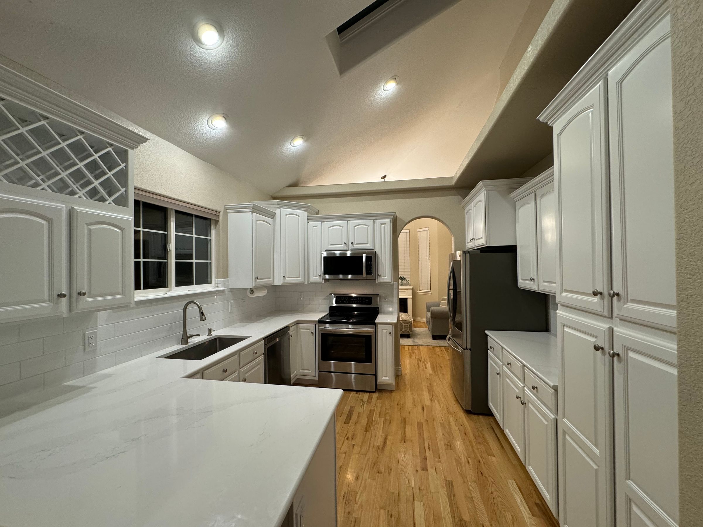 After kitchen cabinets 