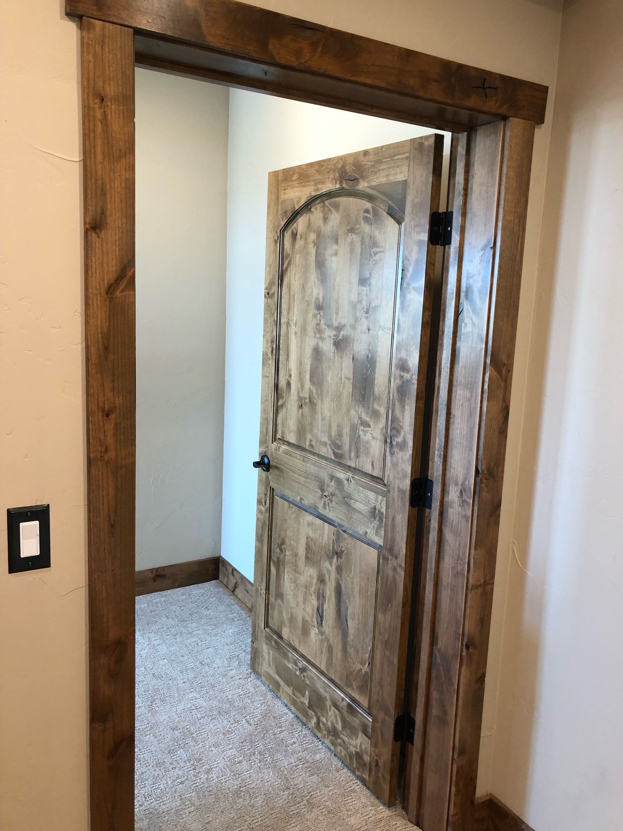 Stain and lacquer doors