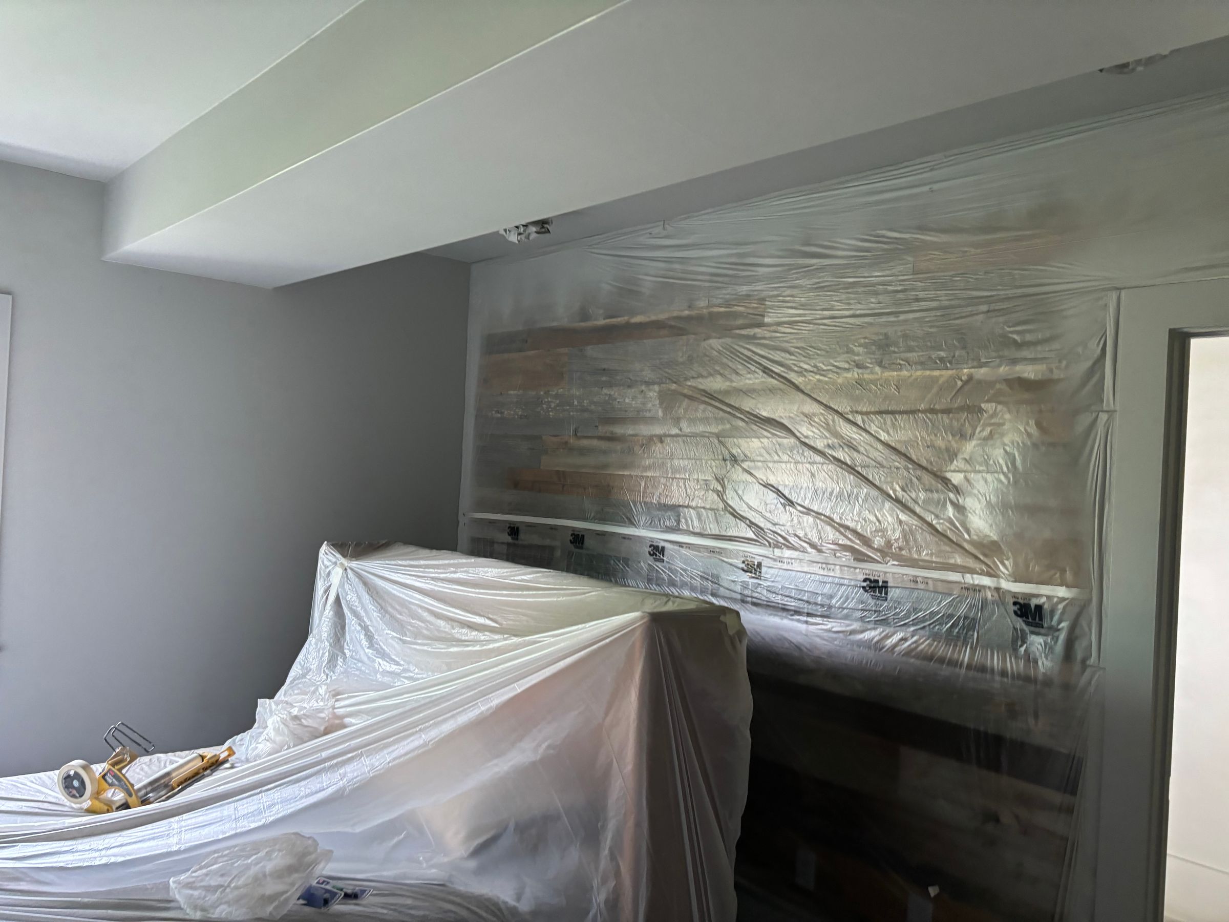 Prepped and sprayed first coat