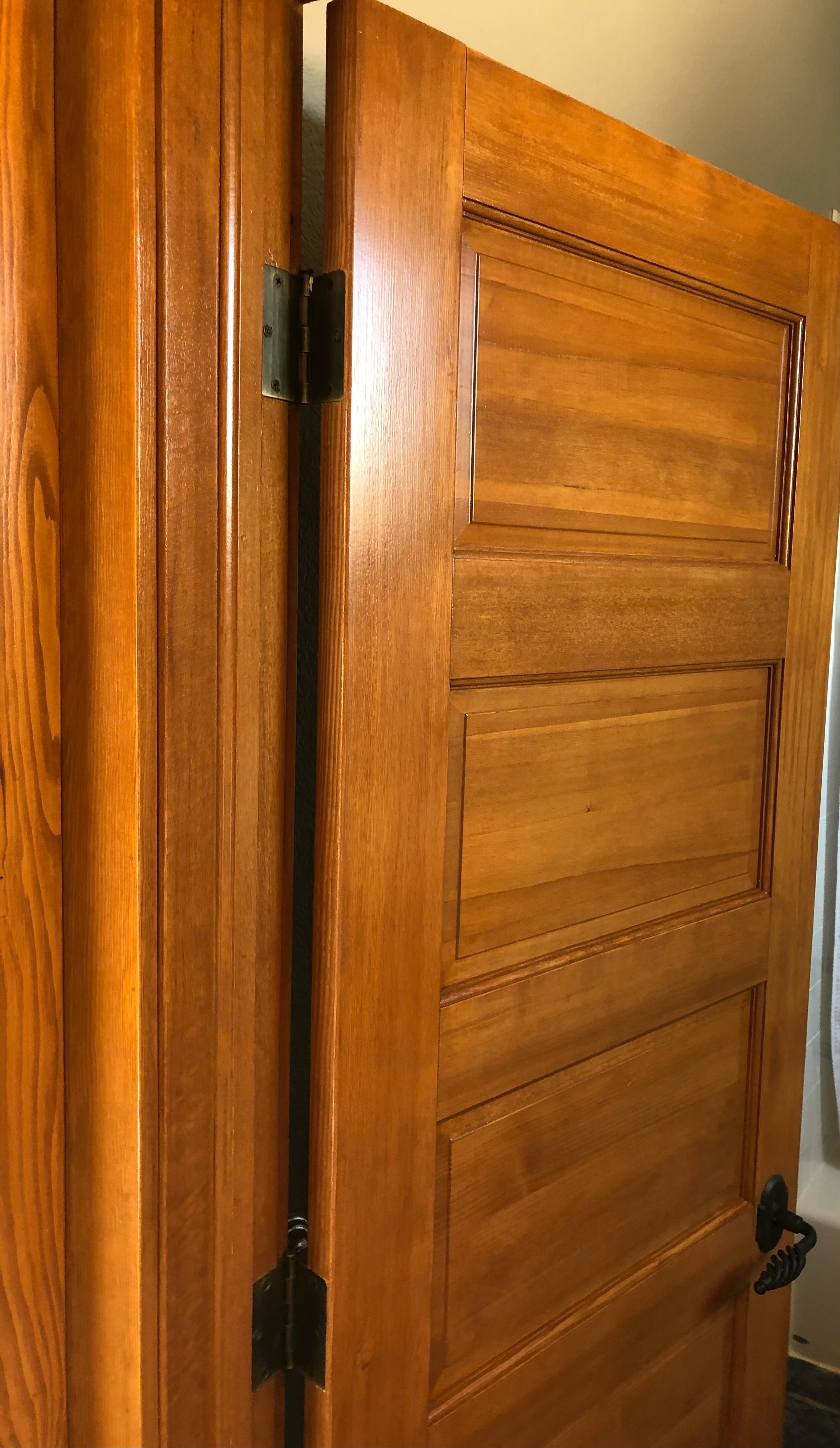 Stain and lacquer doors