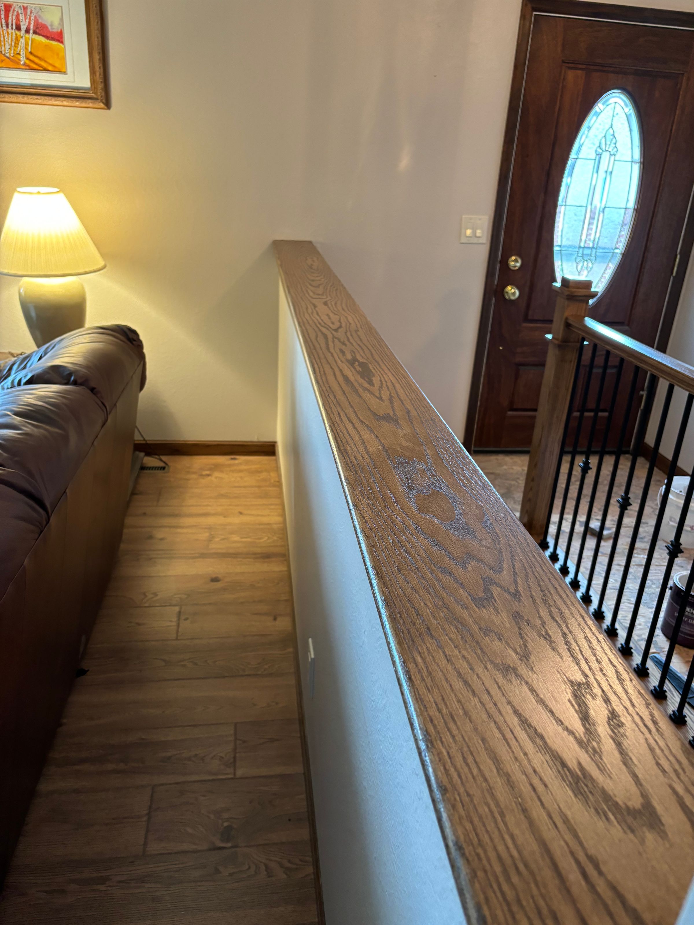 New wood, after stain and lacquer 