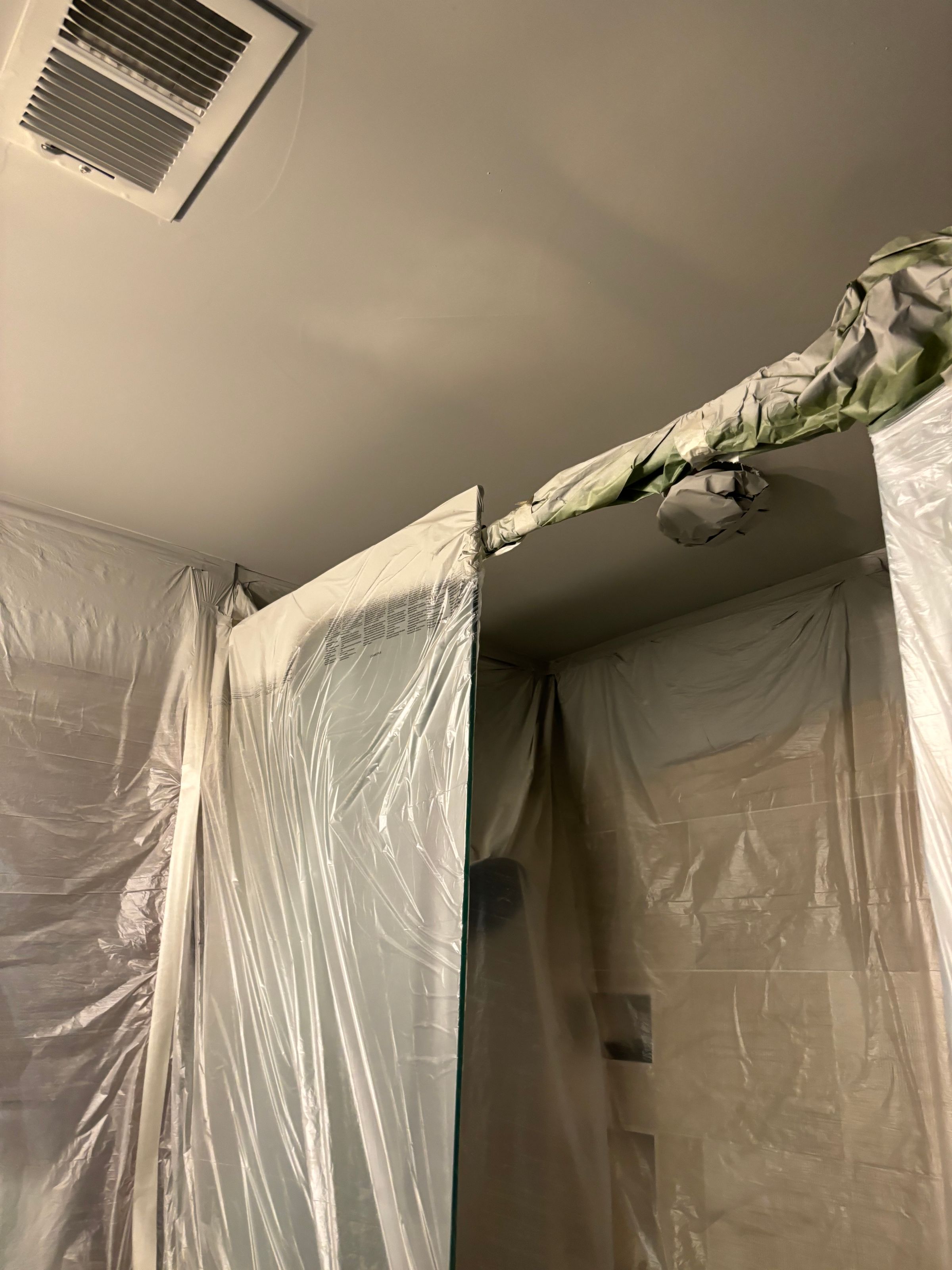 Prepped and sprayed first coat