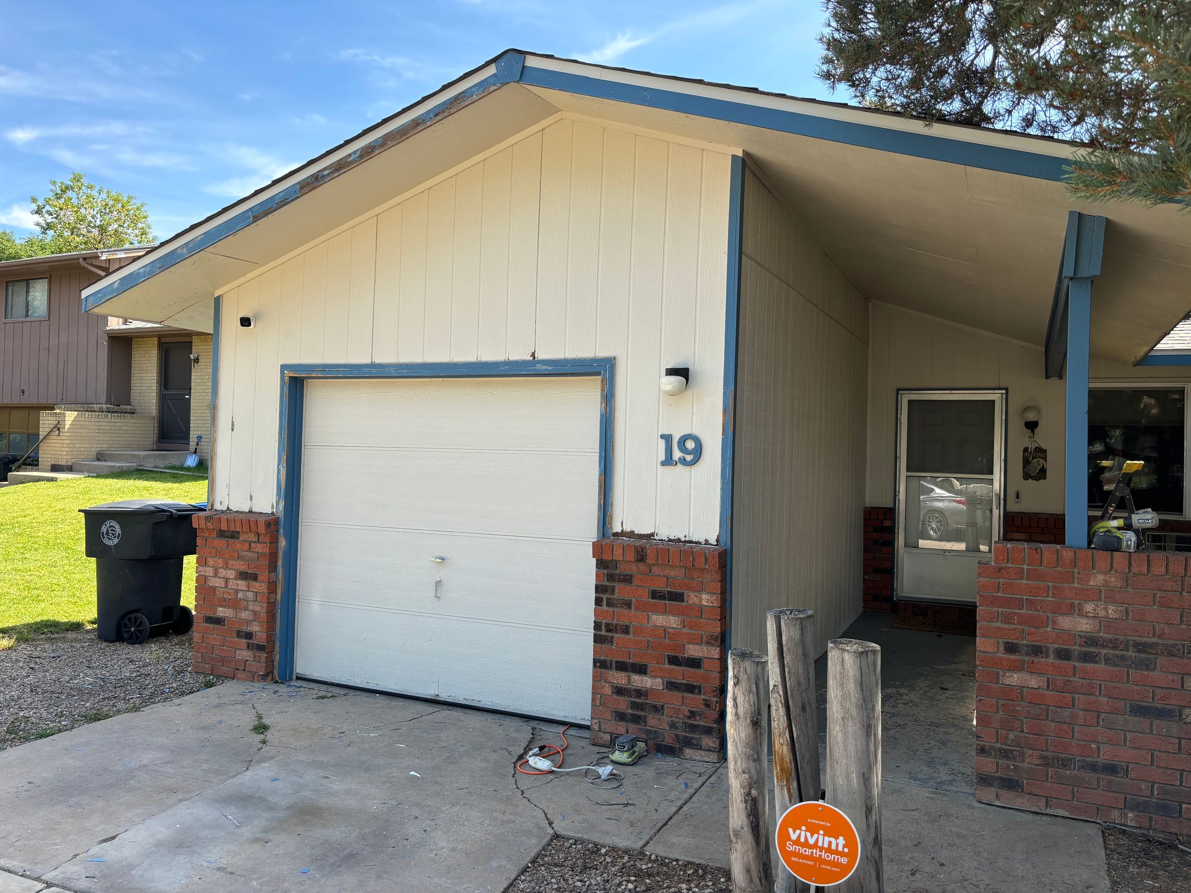 Before exterior repaint