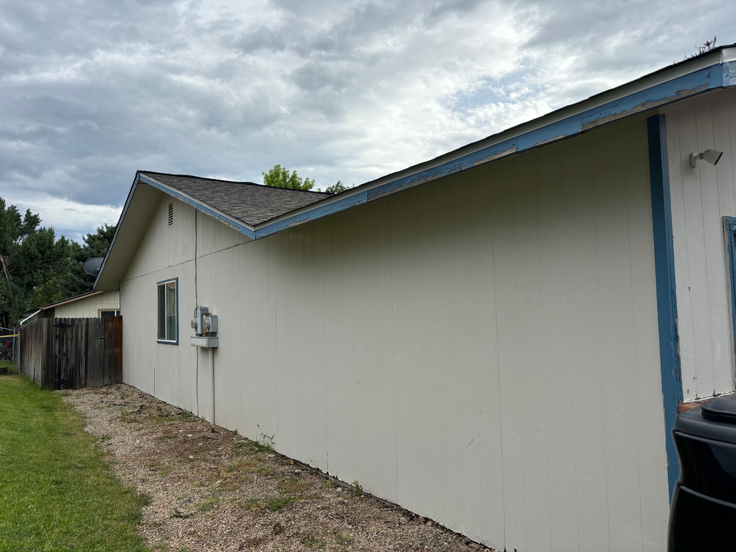 Before exterior repaint