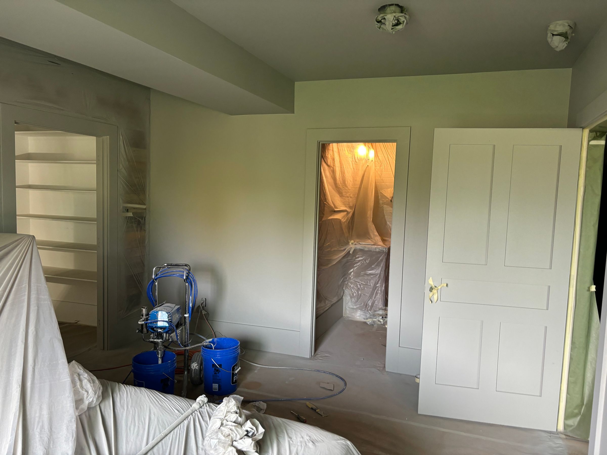 Prepped and sprayed first coat