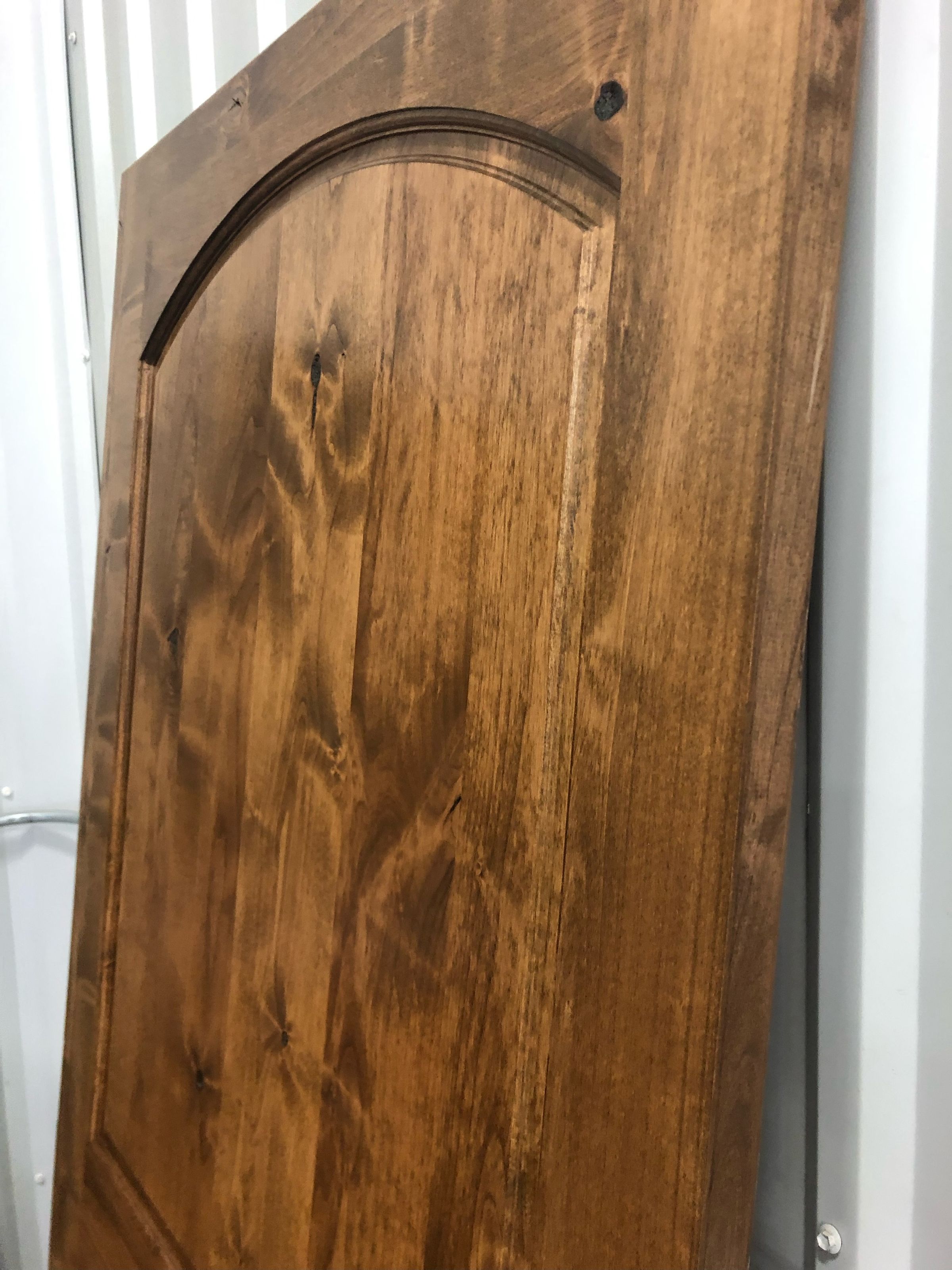 Stain and lacquer doors