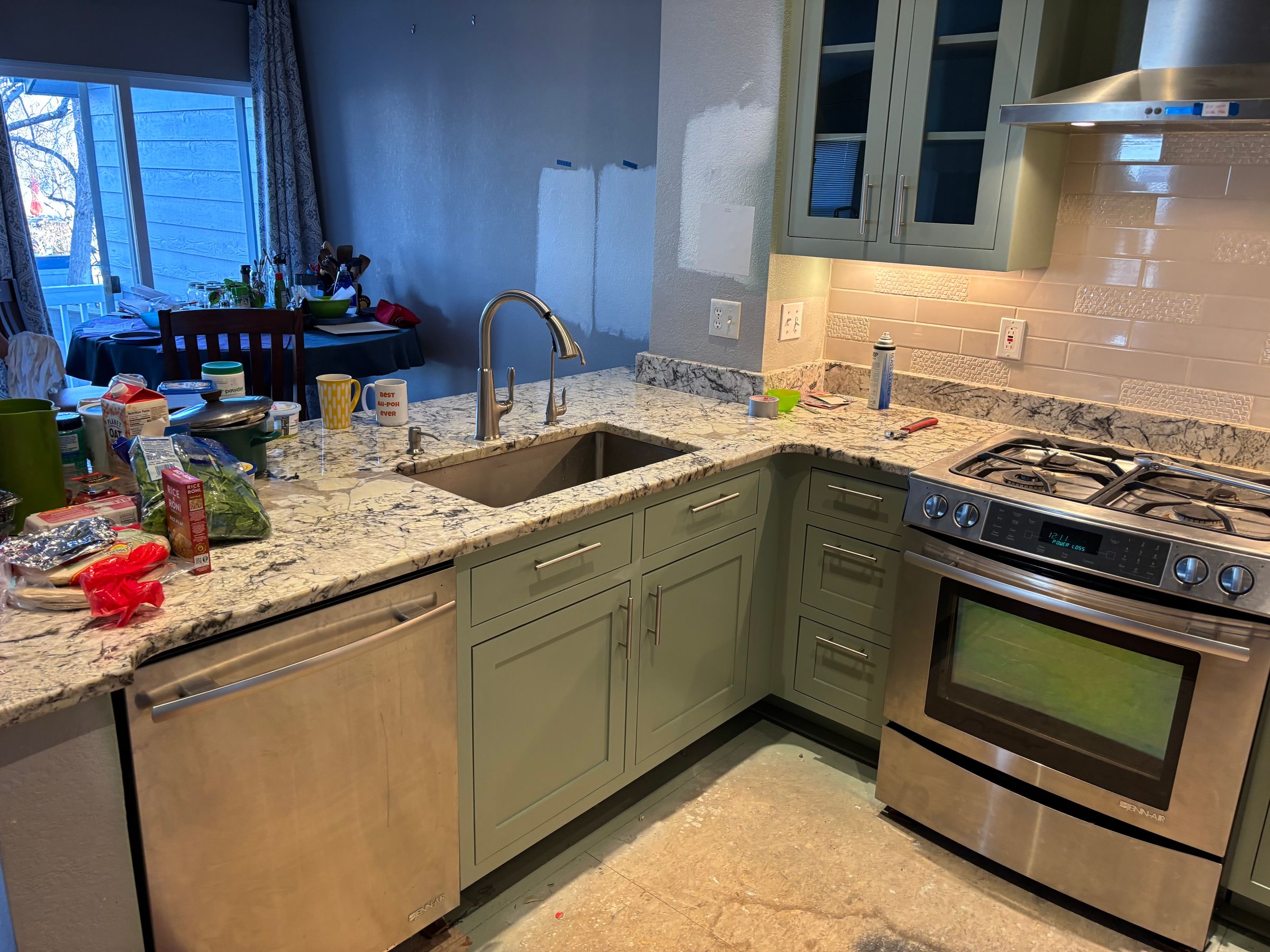 After kitchen cabinets 