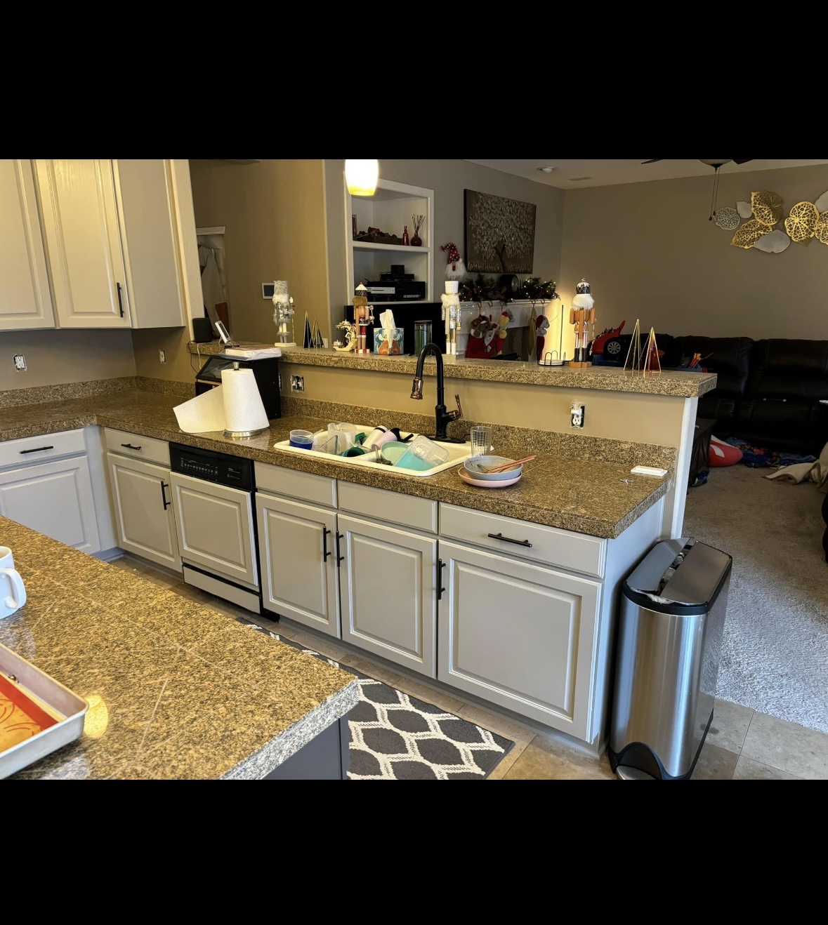 After kitchen cabinets