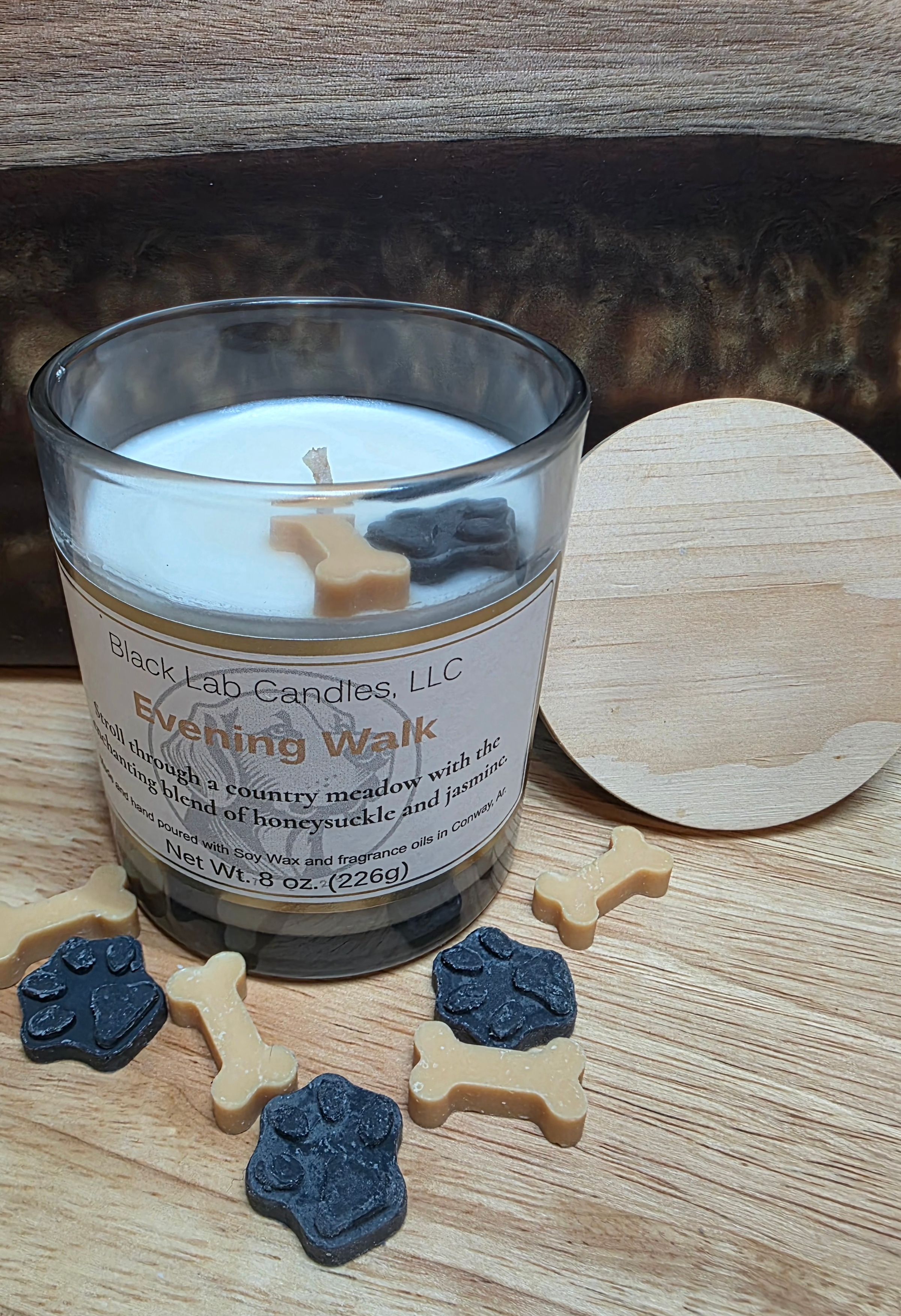 Evening Walk soy candle Honeysuckle and jasmine - calm, refreshing fragrance