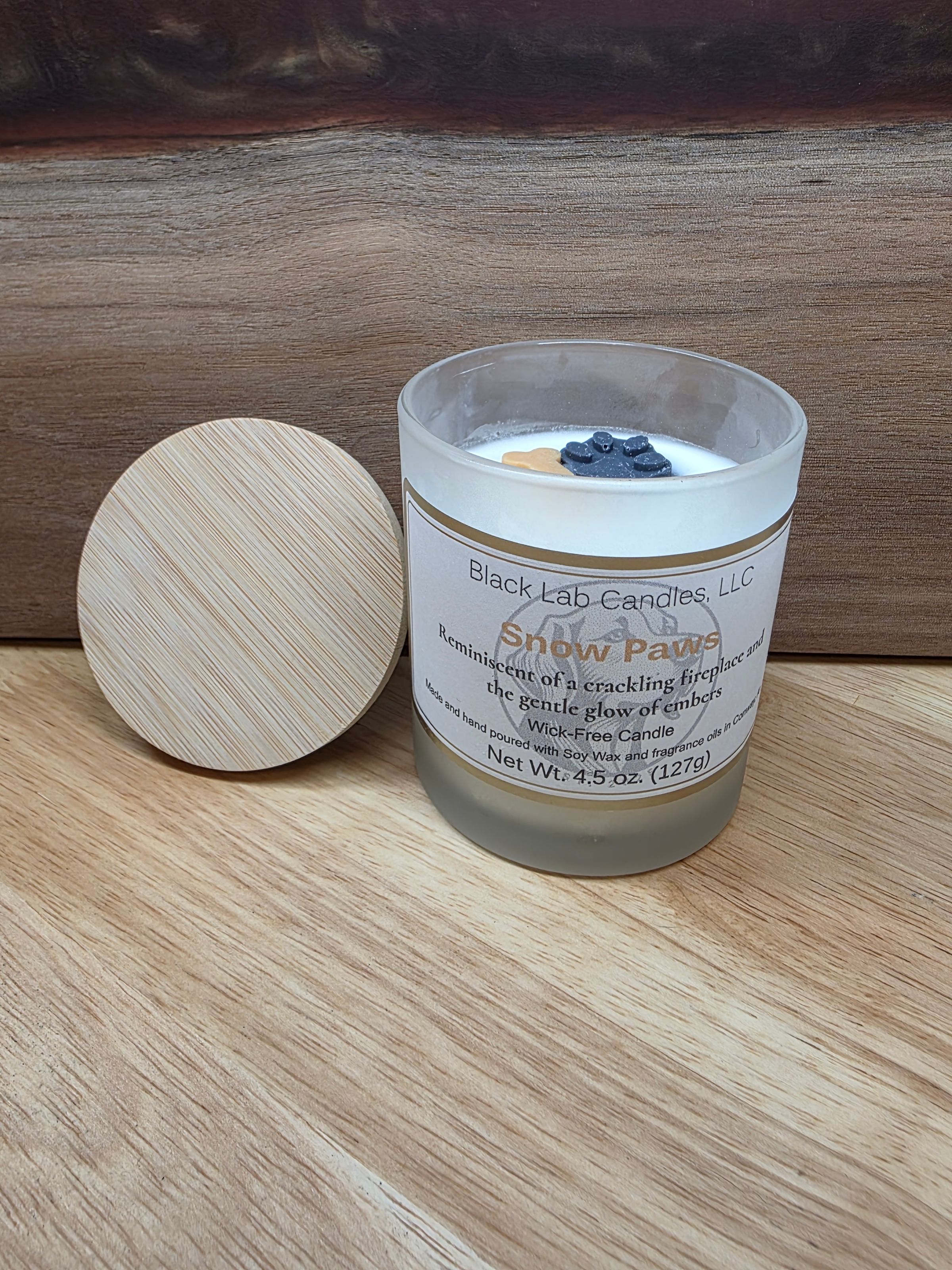 Snow Paws- reminiscent of a crackling fireplace and the gentle glow of embers