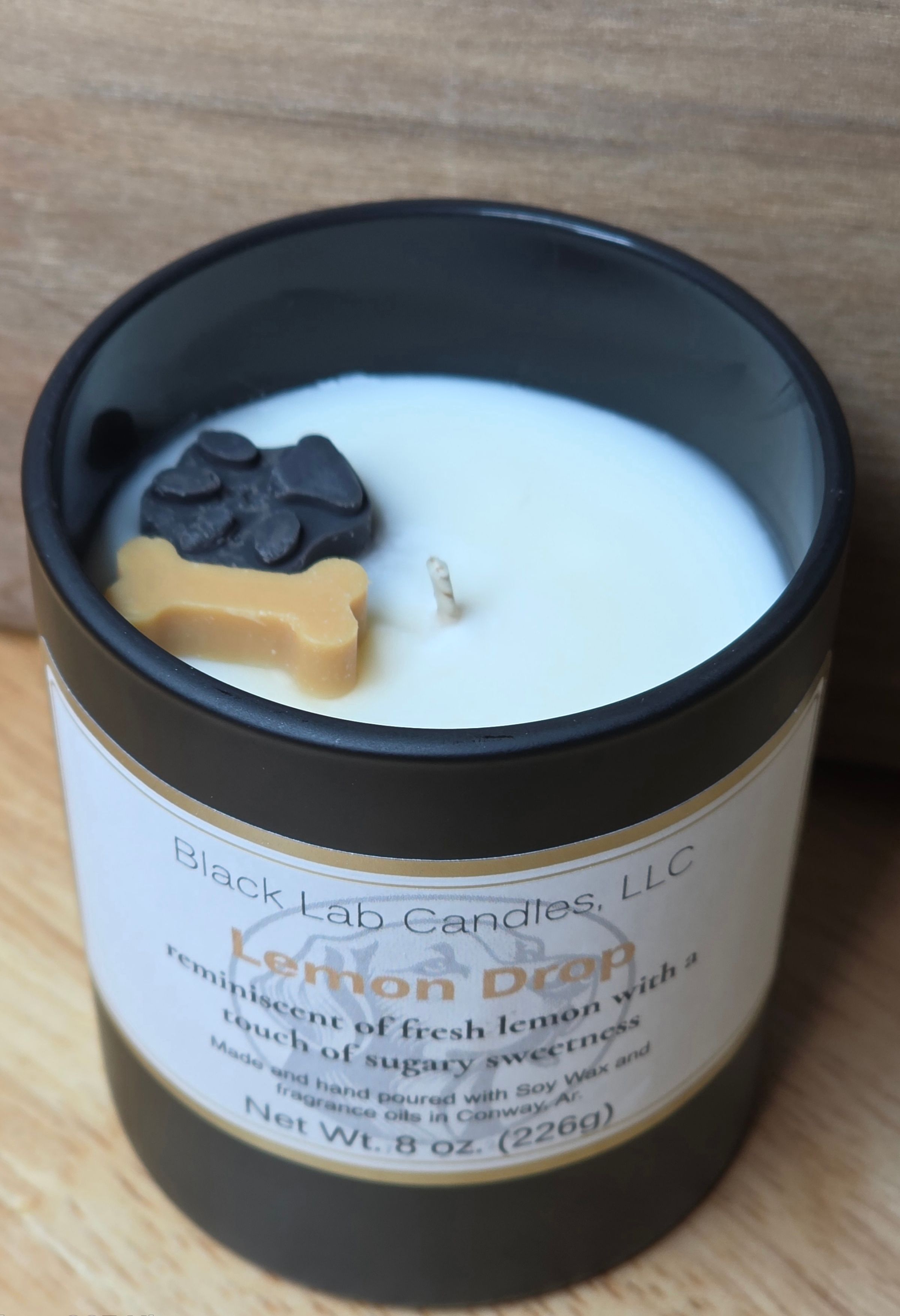 Lemon Drop soy candle sweet lemon sent - Pet-friendly