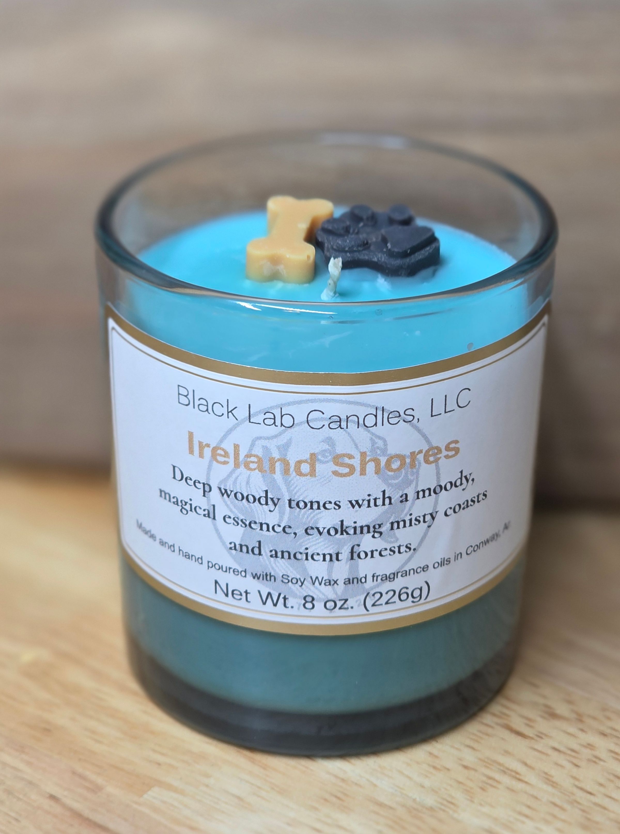 Ireland Shores soy candle magical woody scent of ancient forests