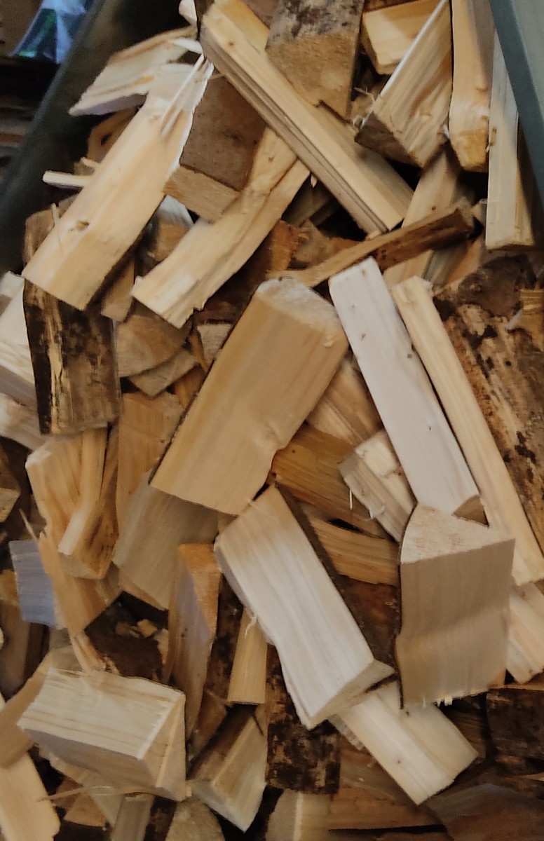 Dicke Scheite Kaminholz