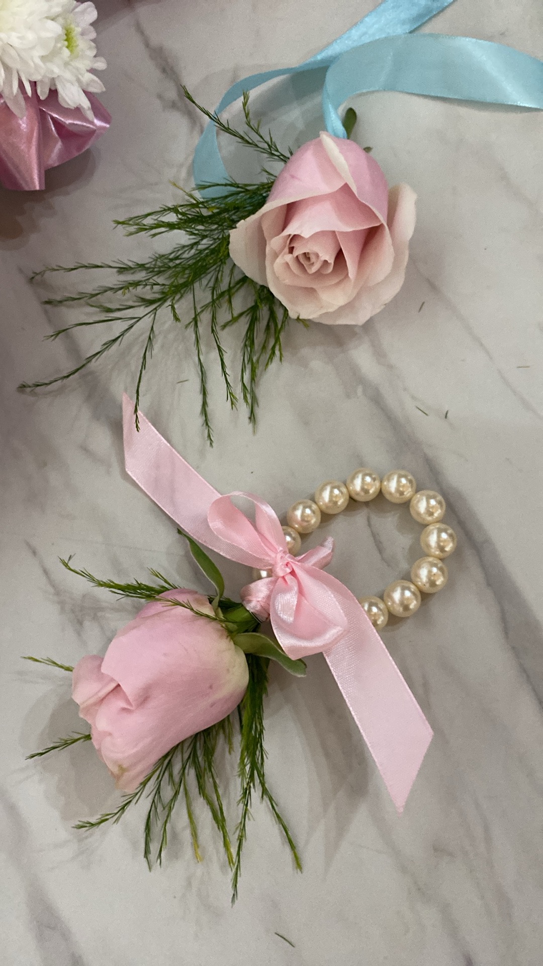 Pearl Bracelet Corsage