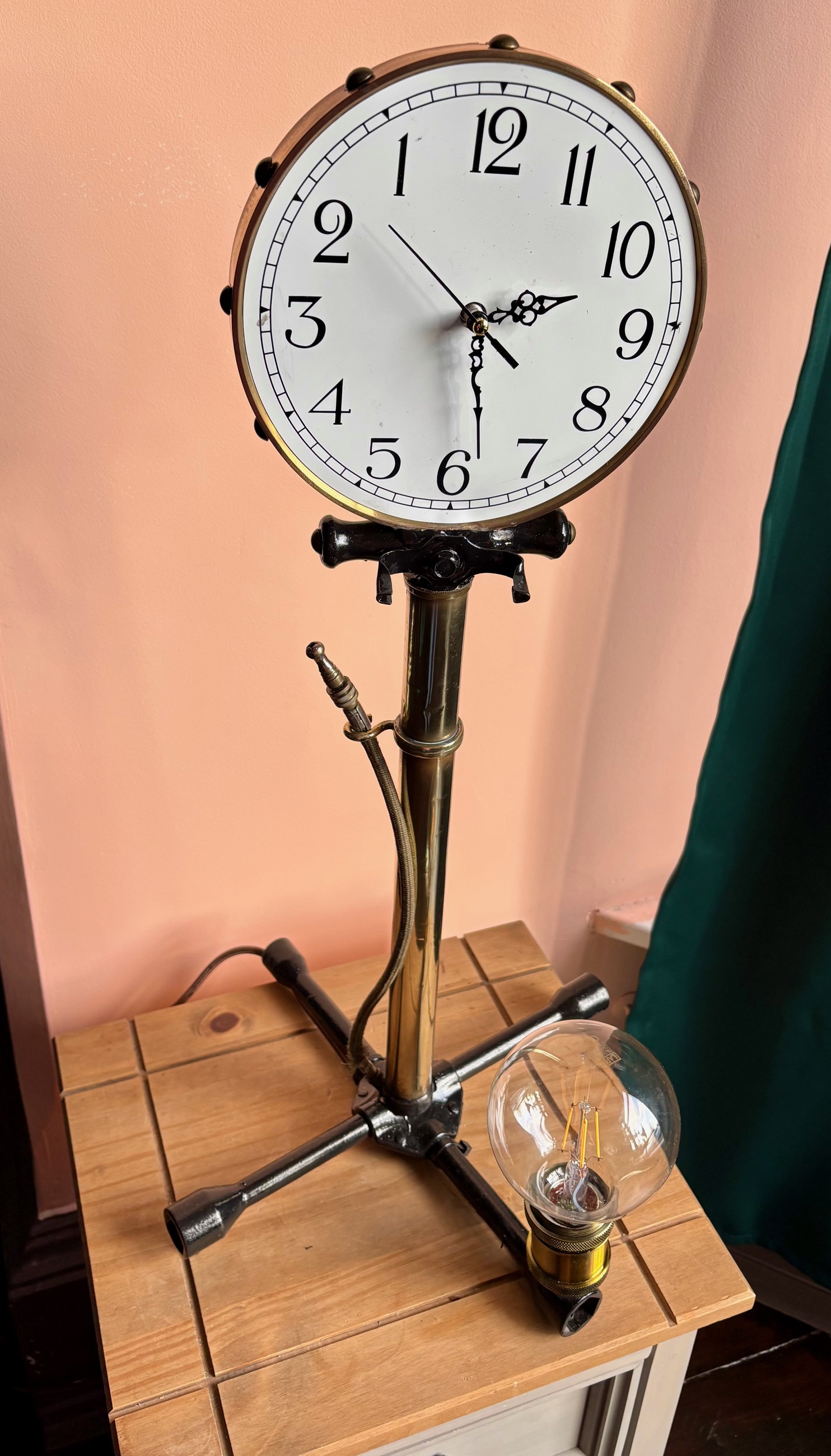 " Is that the time ? " reverse face clock / lamp - £110..99