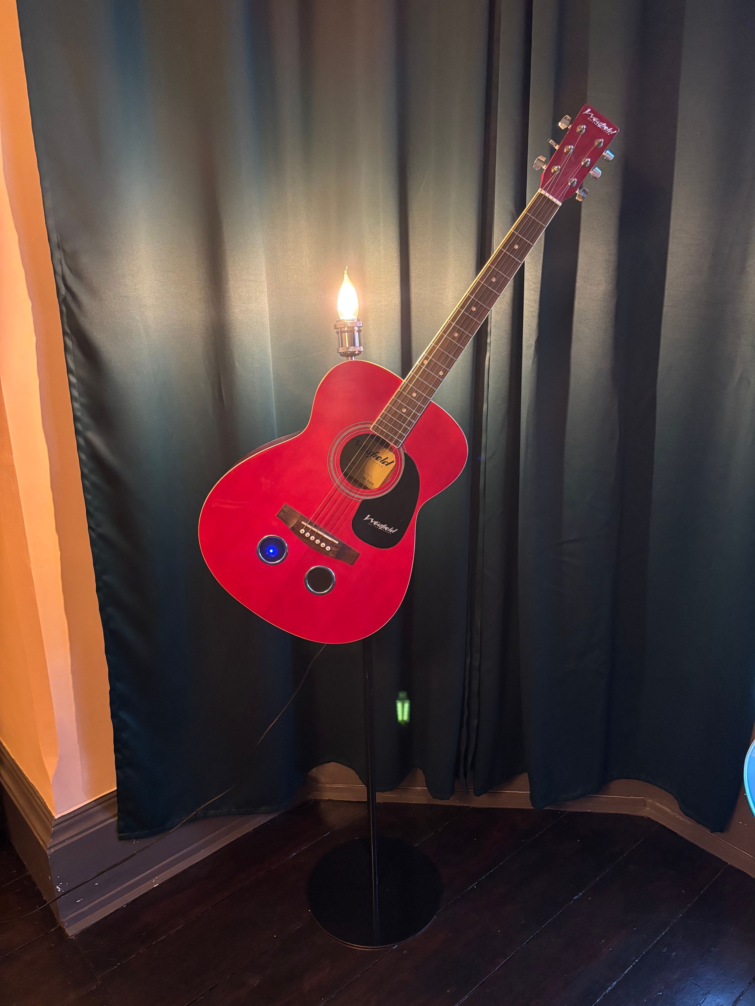 Blue tooth speaker Guitar floor lamp